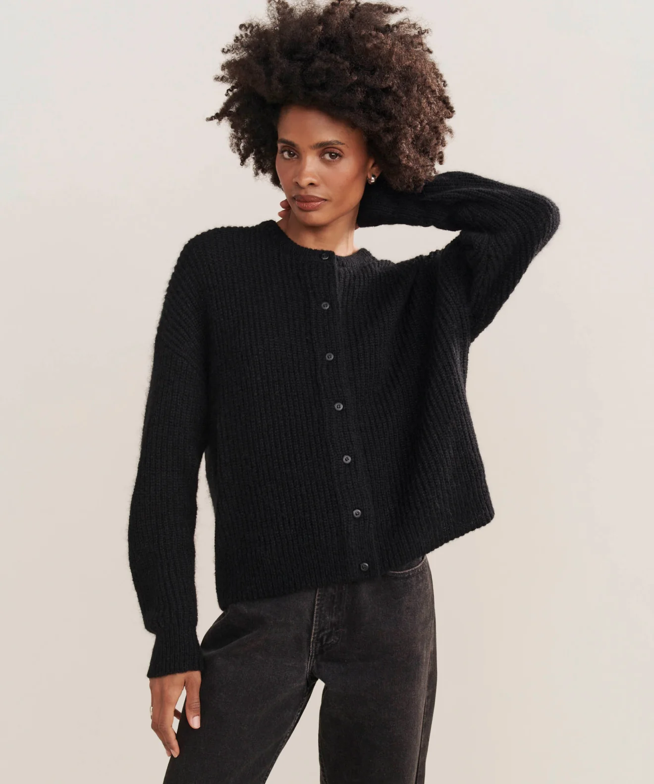 Image of Hayes Crewneck Cardigan