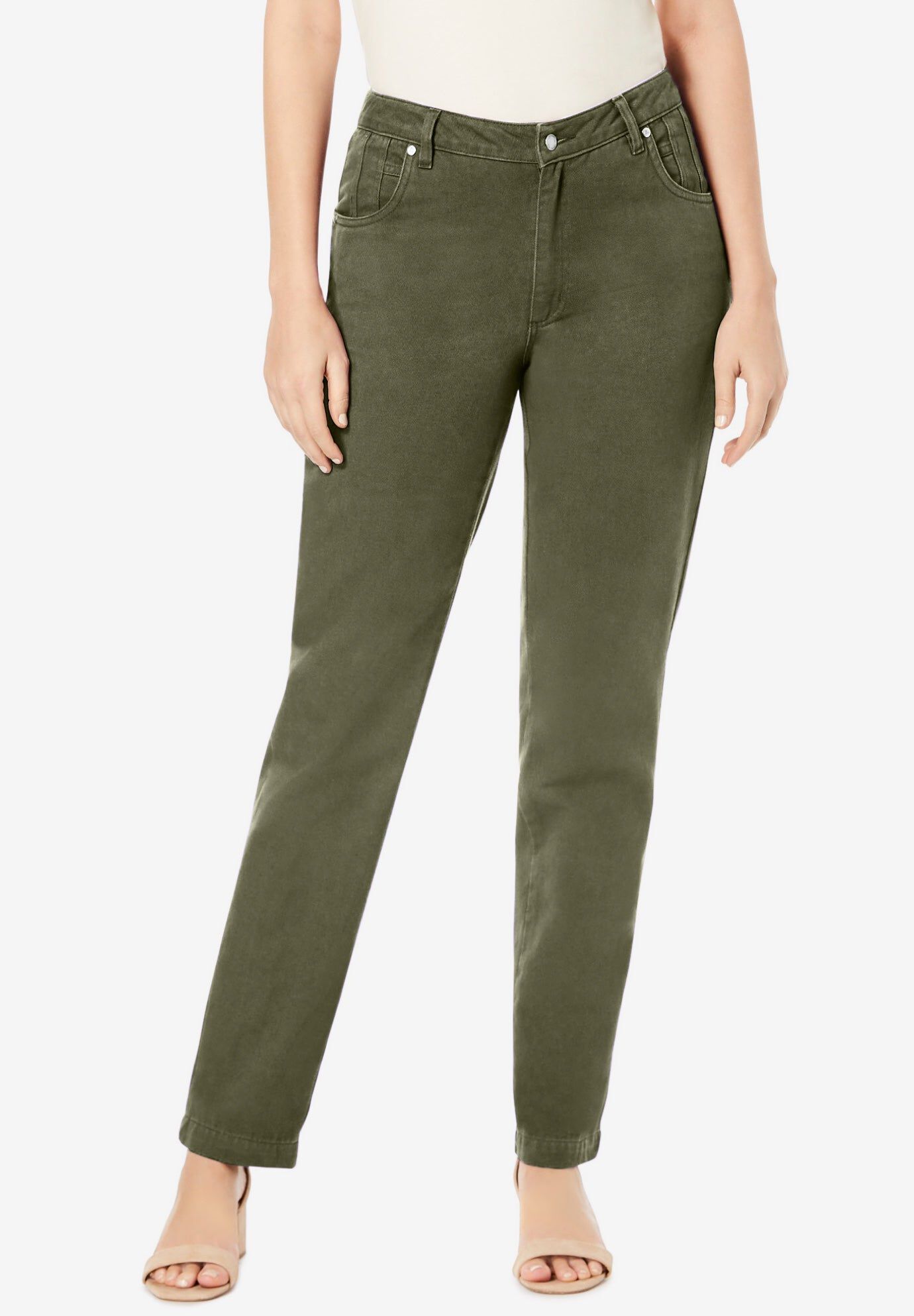 Classic Cotton Denim StraightLeg Jean﻿