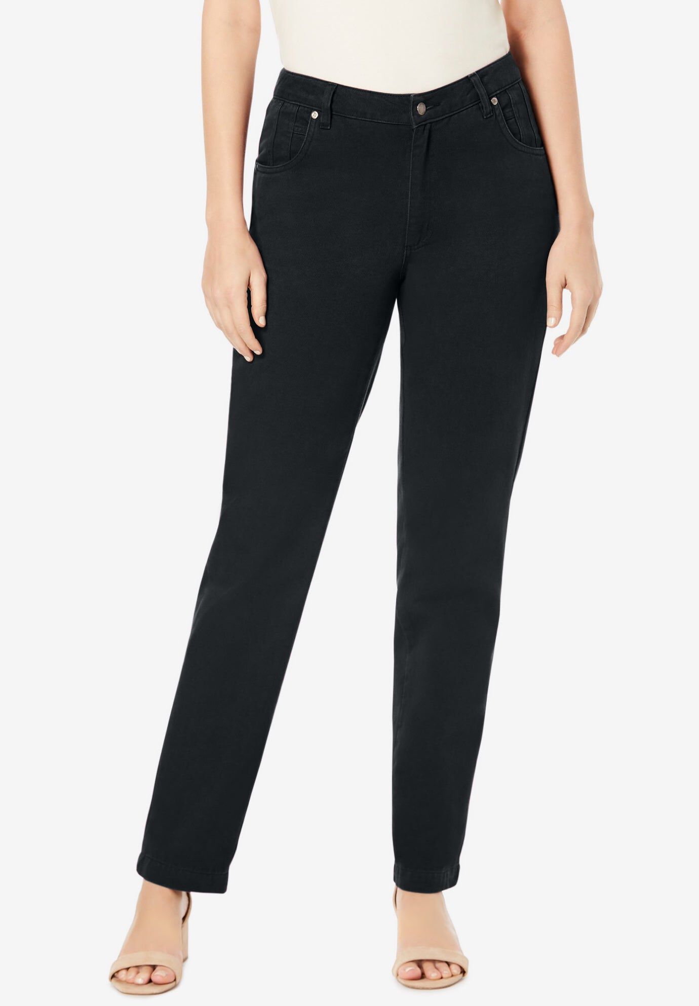 Classic Cotton Denim StraightLeg Jean﻿