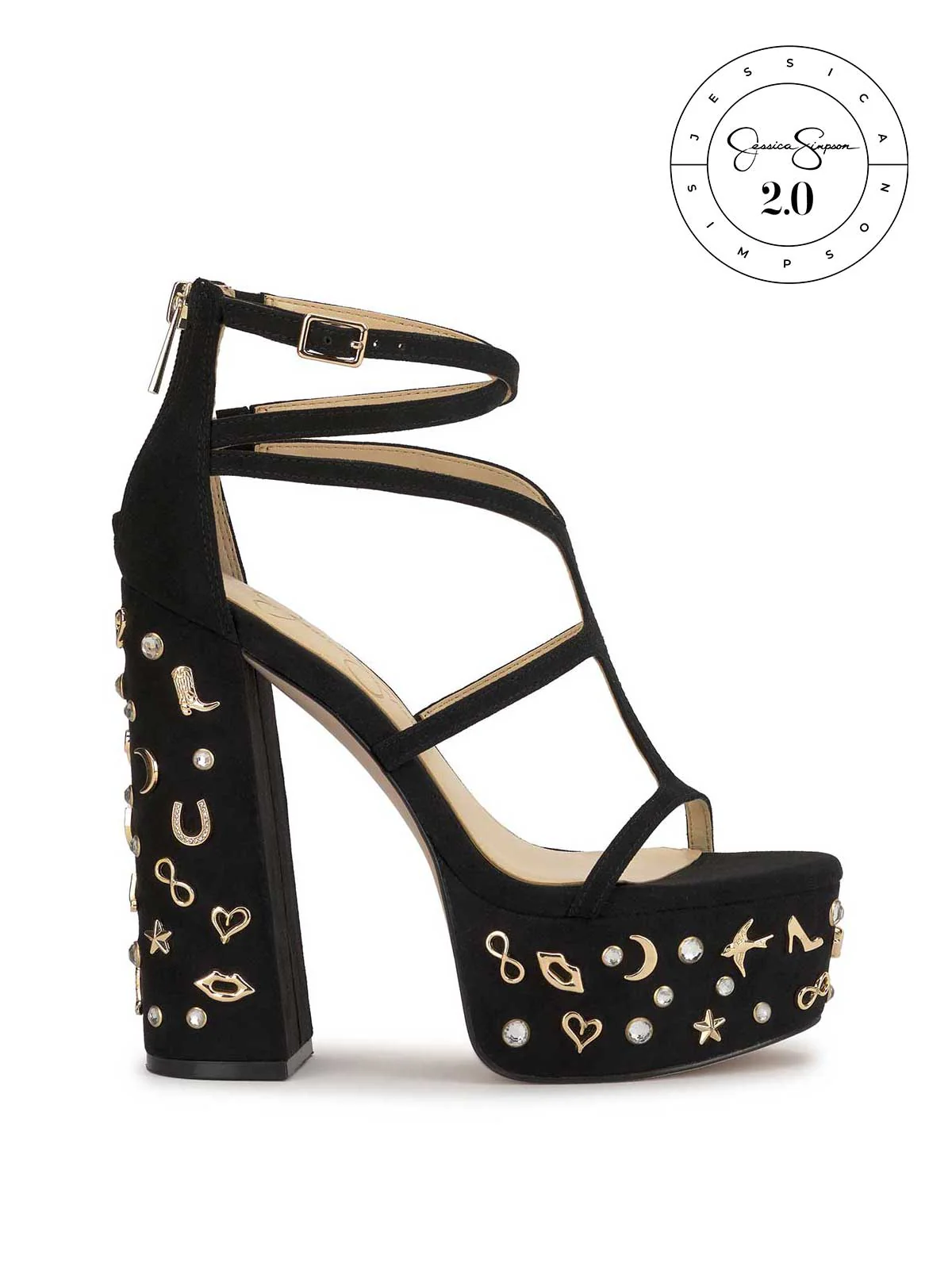 Image of Jessica Simpson 2.0 Aamina Platform Sandal in Black