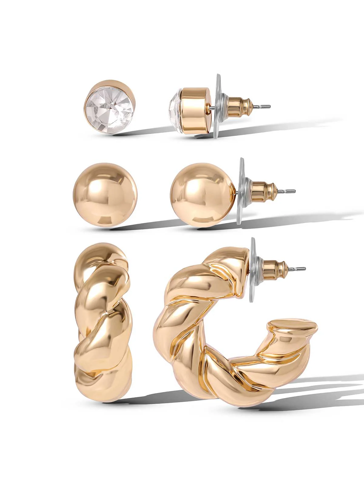 Image of Classic Gold Earring Set