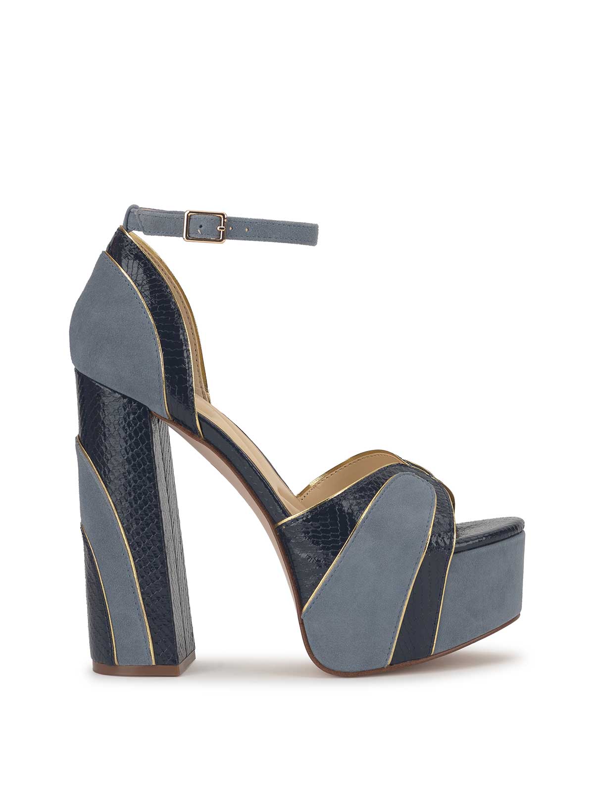 Image of Avele Platform in Ash Blue & Dark Knight