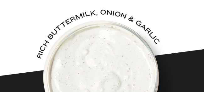 Rich Buttermilk, Onion and Garlic