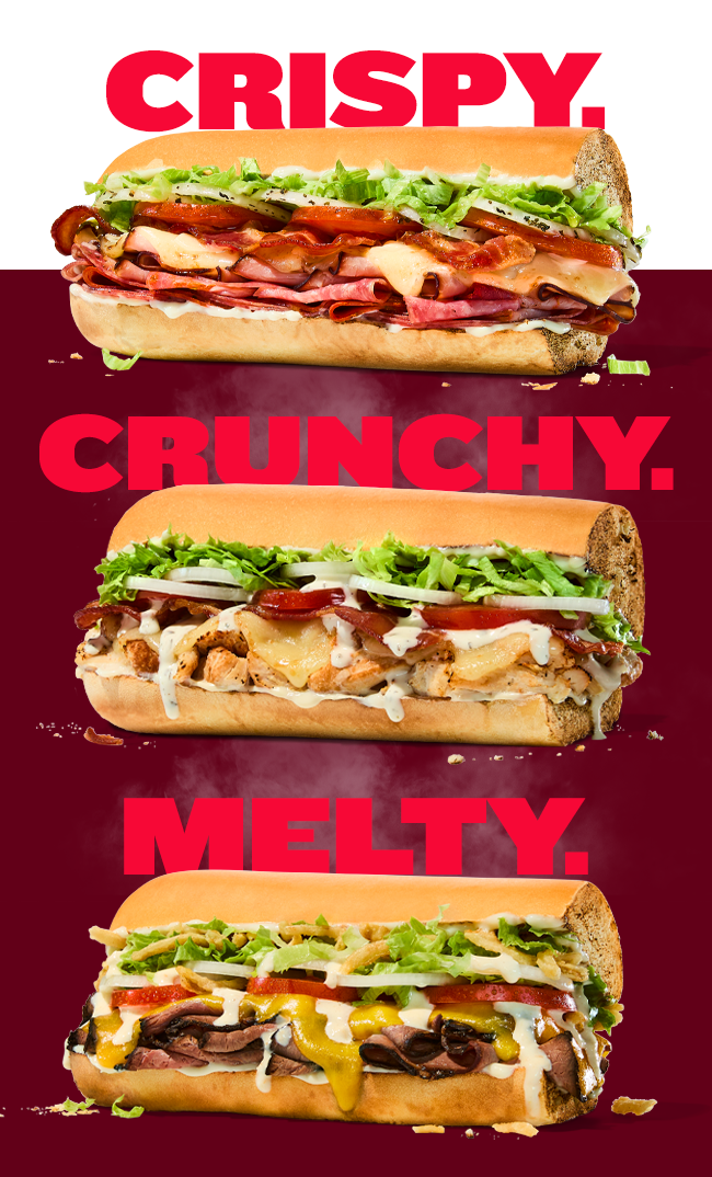 Crispy. Crunchy. Melty.