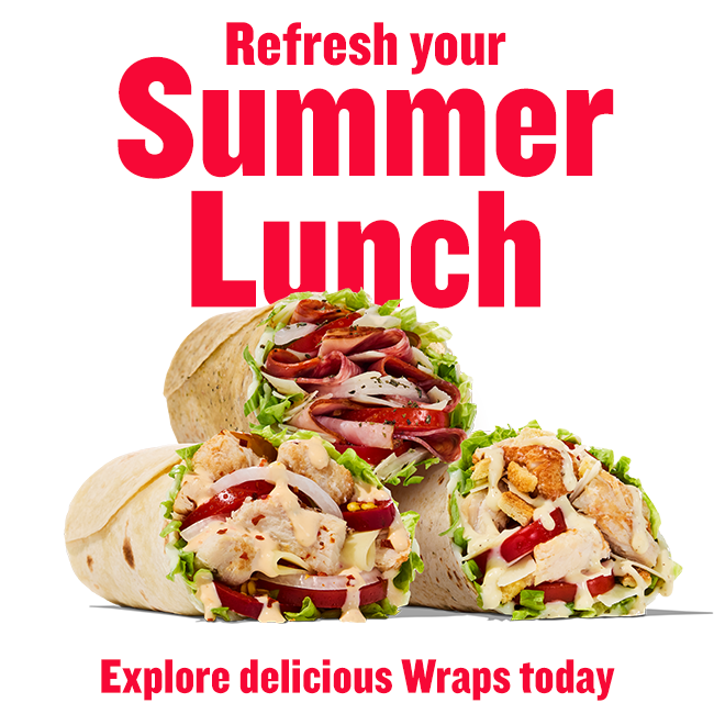 ''Refresh your Summer Lunch'' with Wraps