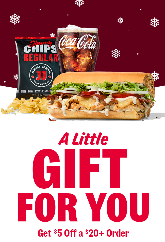 A Little Gift For You, Get $5 Off A $20+ Order.