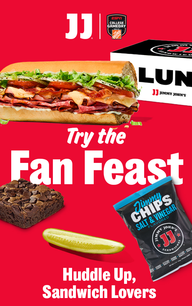 Try the Fan Feast Huddle Up, Sandwich Lovers