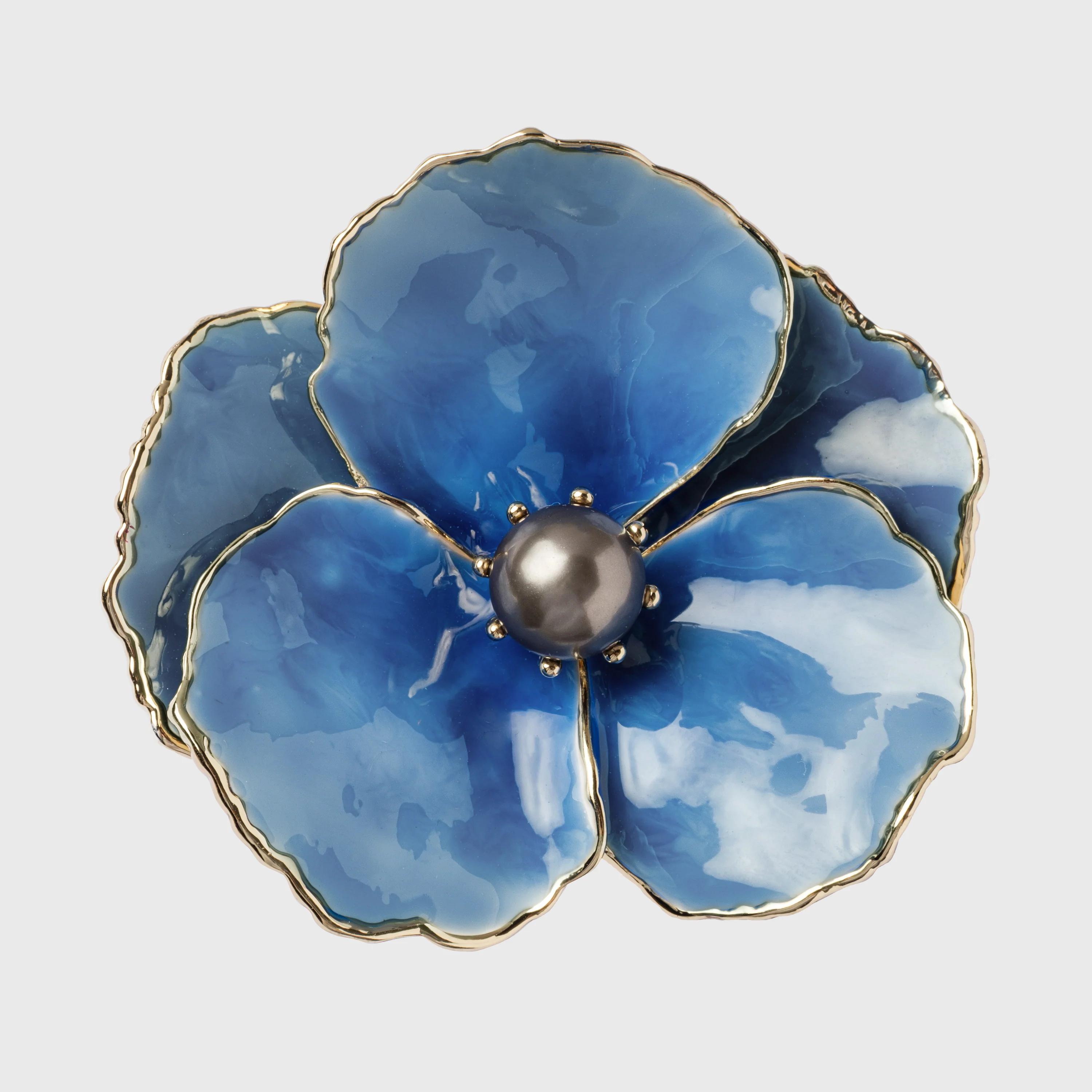 Image of Enamel Flower Napkin Rings