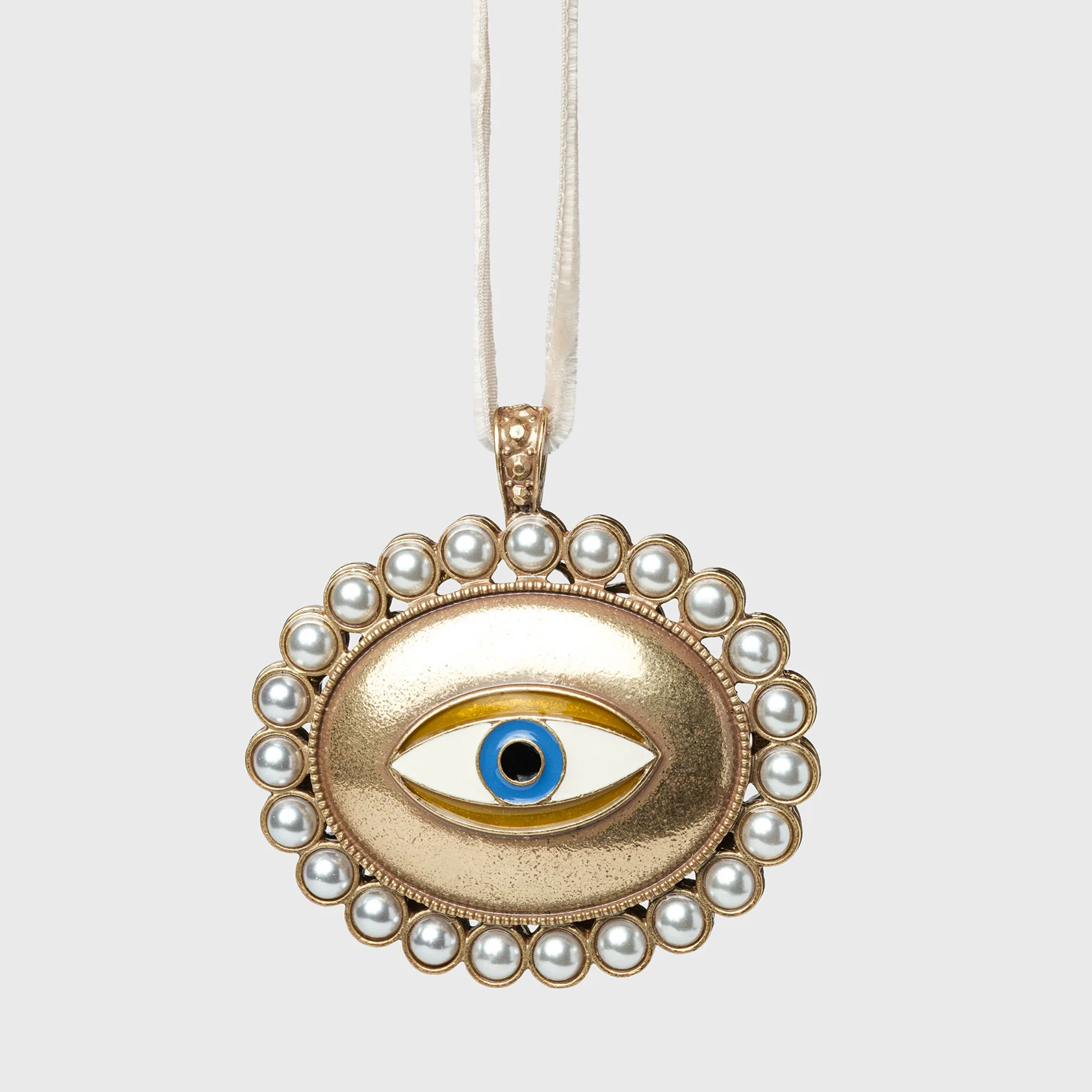 Image of Pearly Evil Eye Ornament