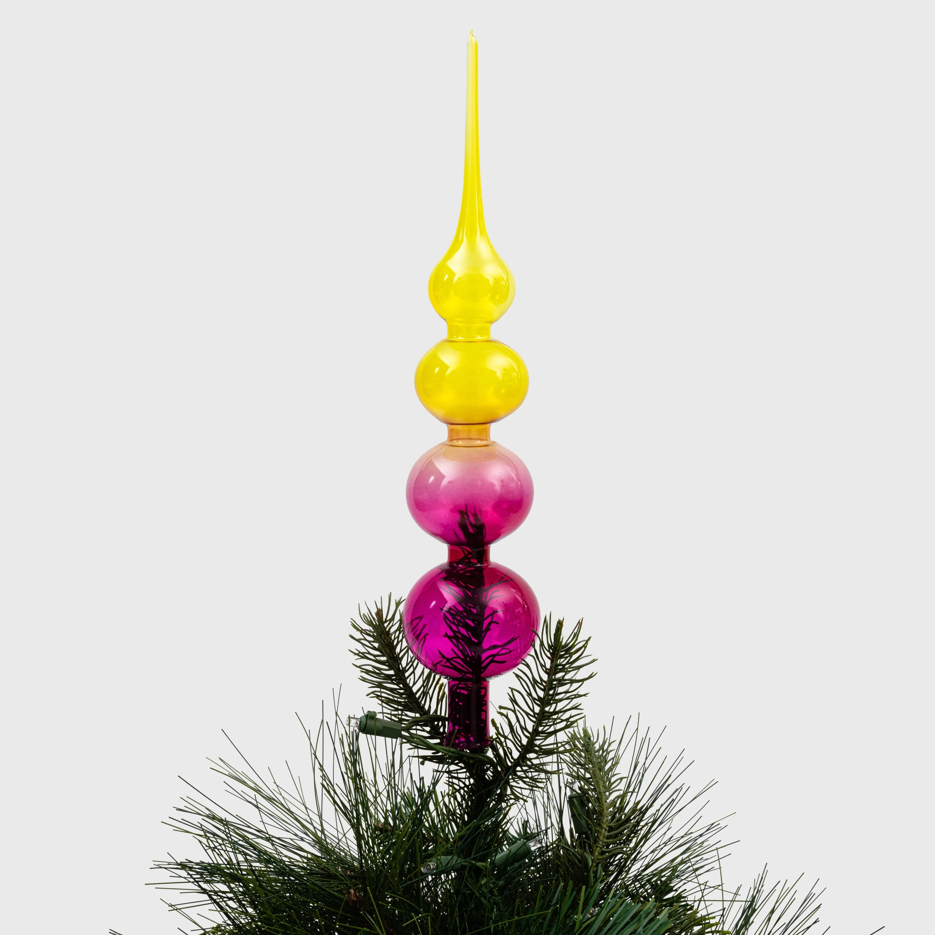 Image of Glass Bubble Ombre Tree Topper