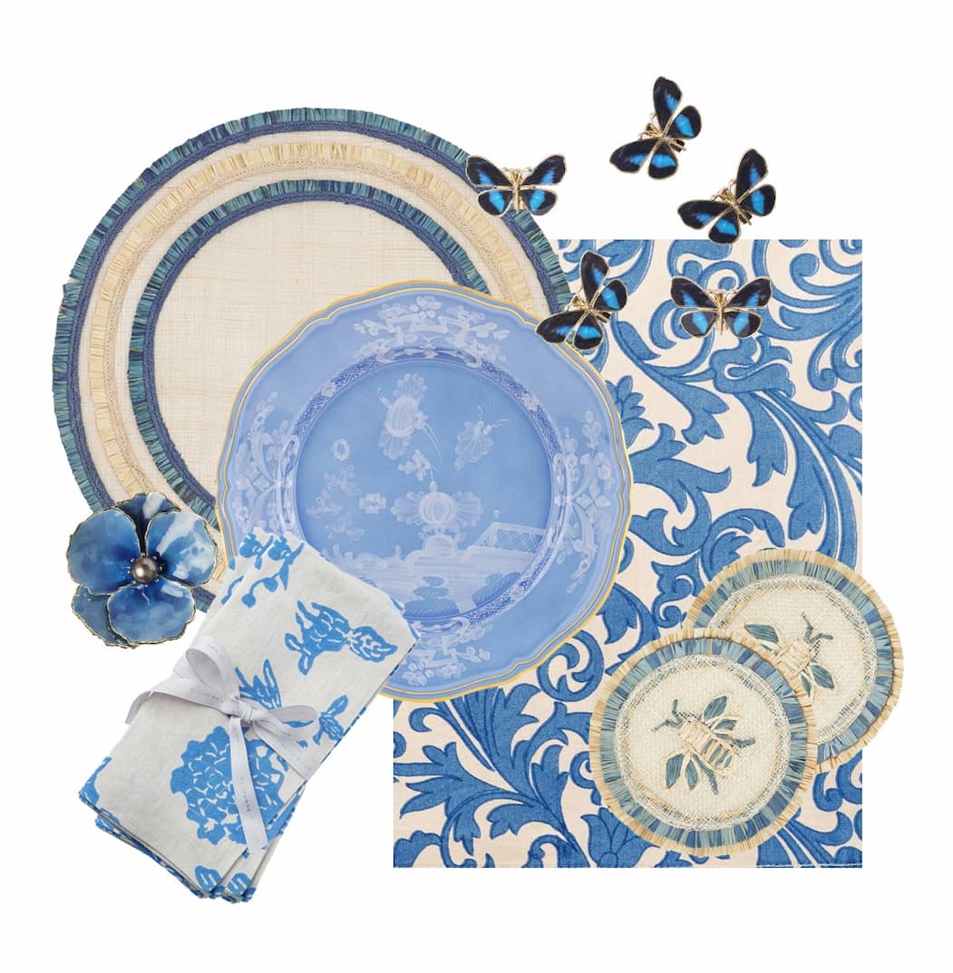 Blue + White