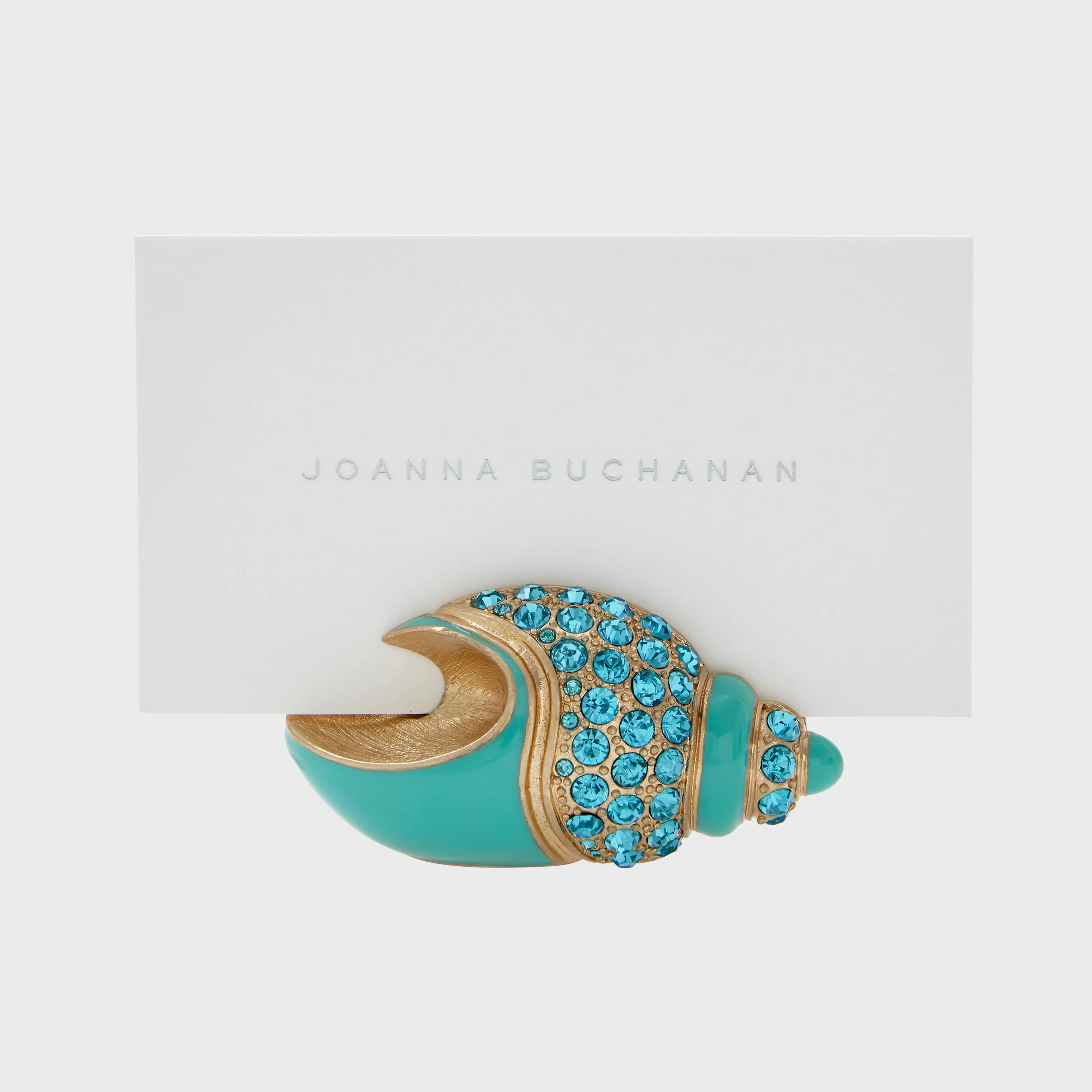 Image of Jeweled Shell Placecard Holders