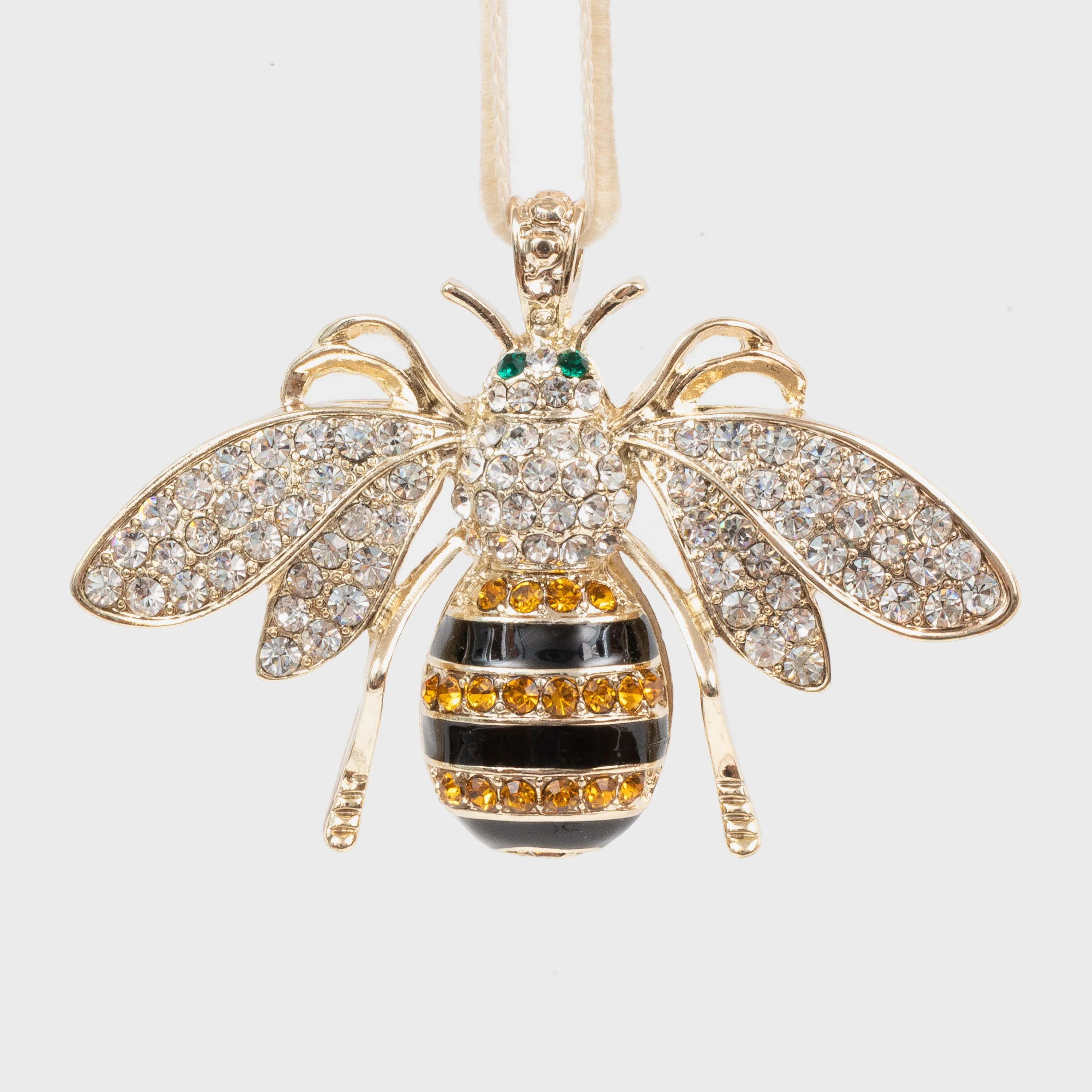 Image of Stripey bee hanging ornament