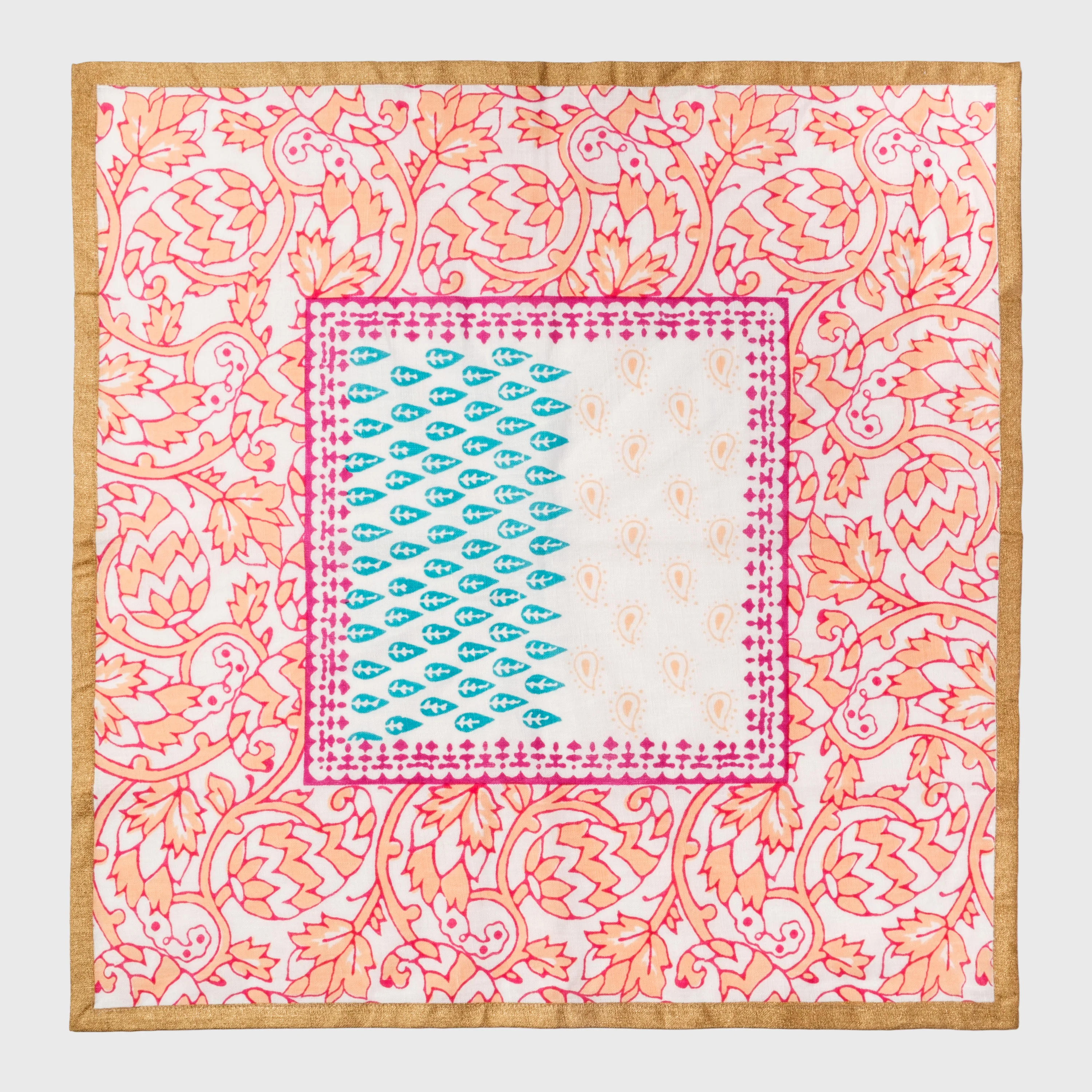 Image of Joyful Block Print Napkin