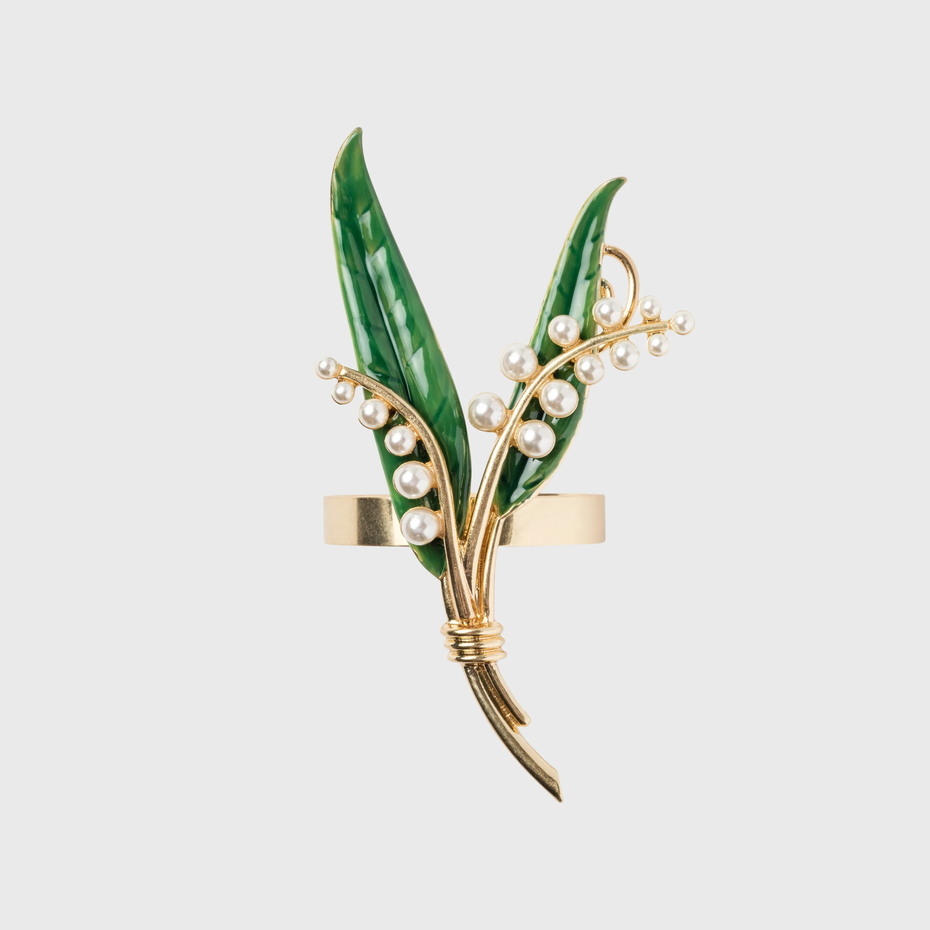 Image of Lily of the Valley Skinny Napkin Rings