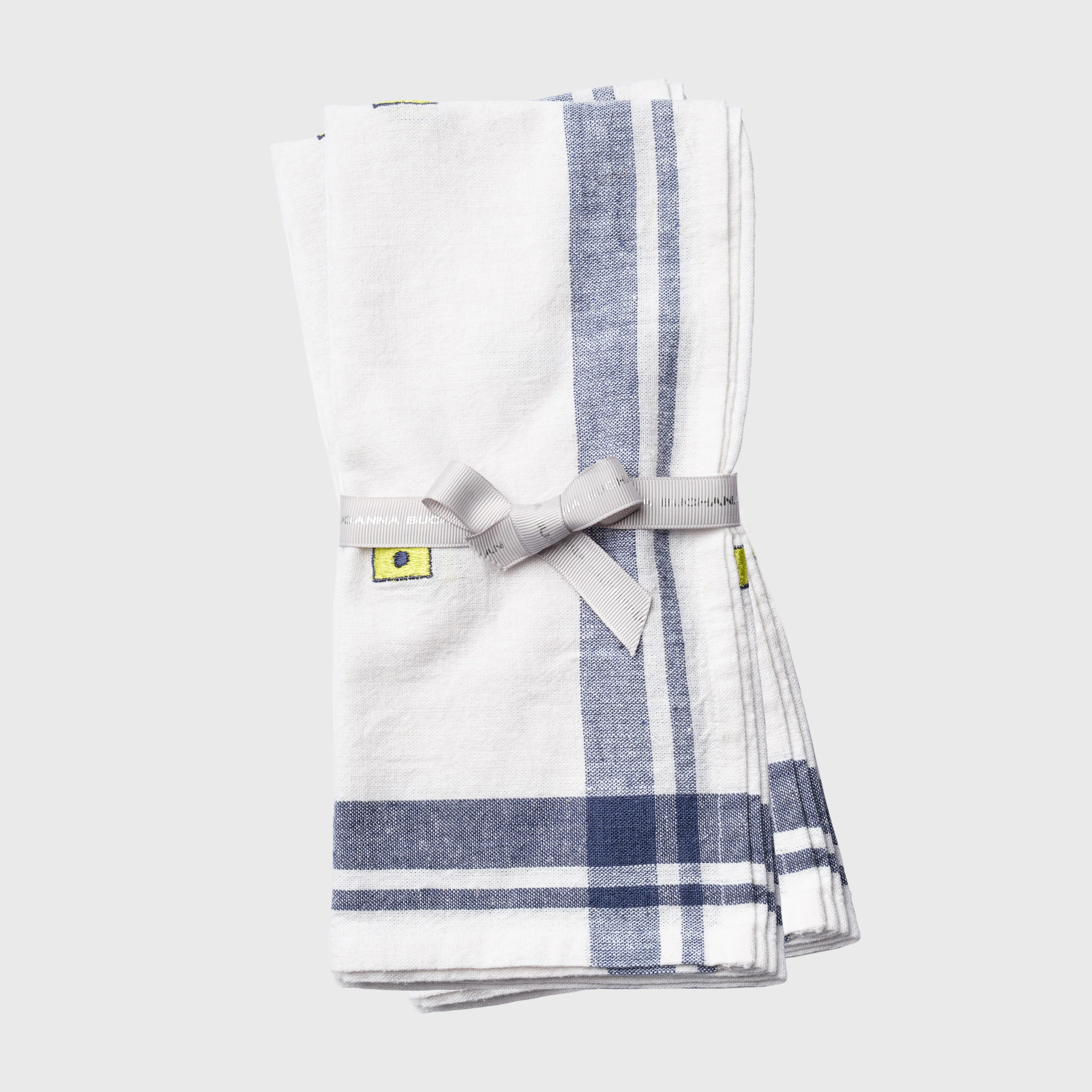 Image of Nautical Embroidered Dinner Napkin