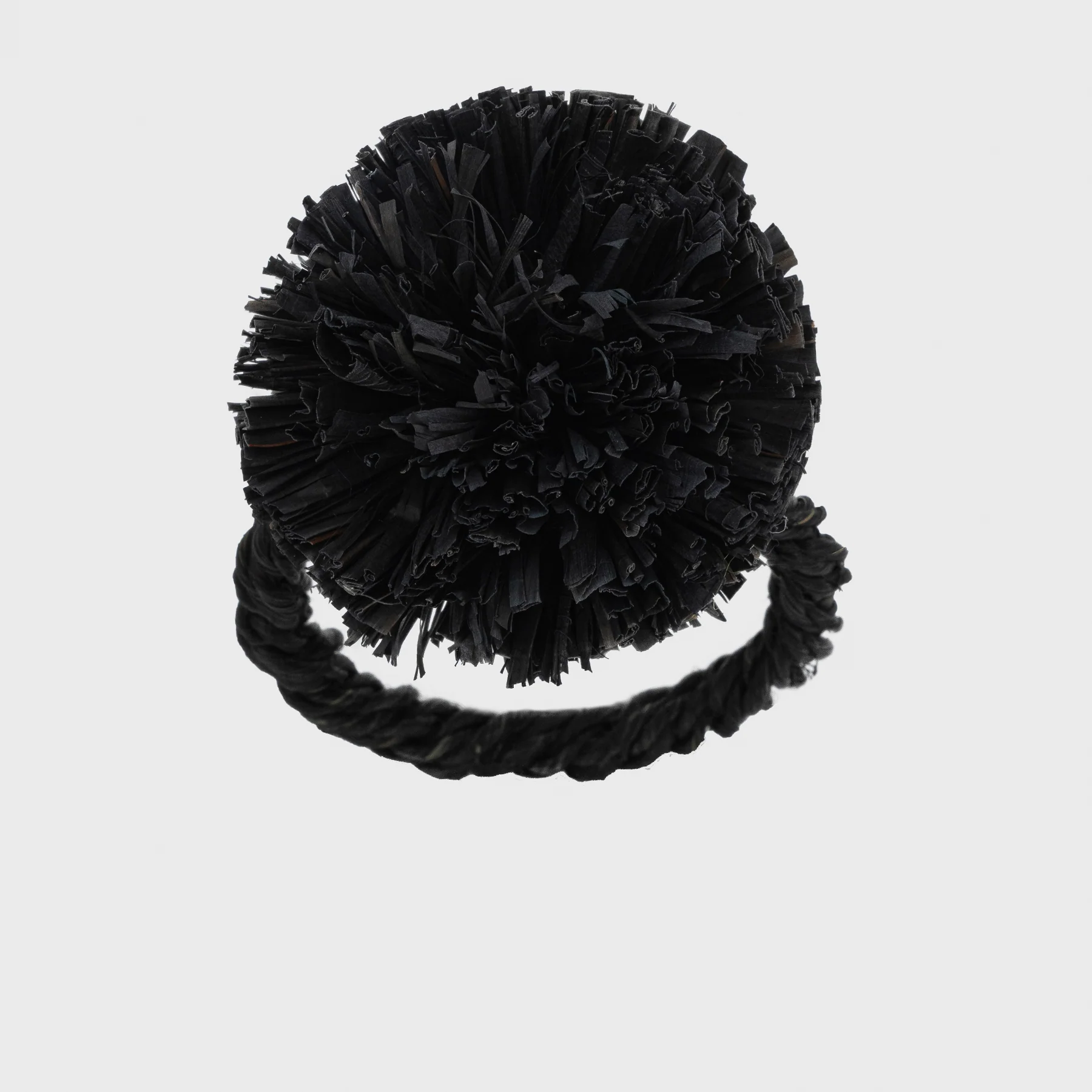 Image of Straw PomPom Napkin Rings