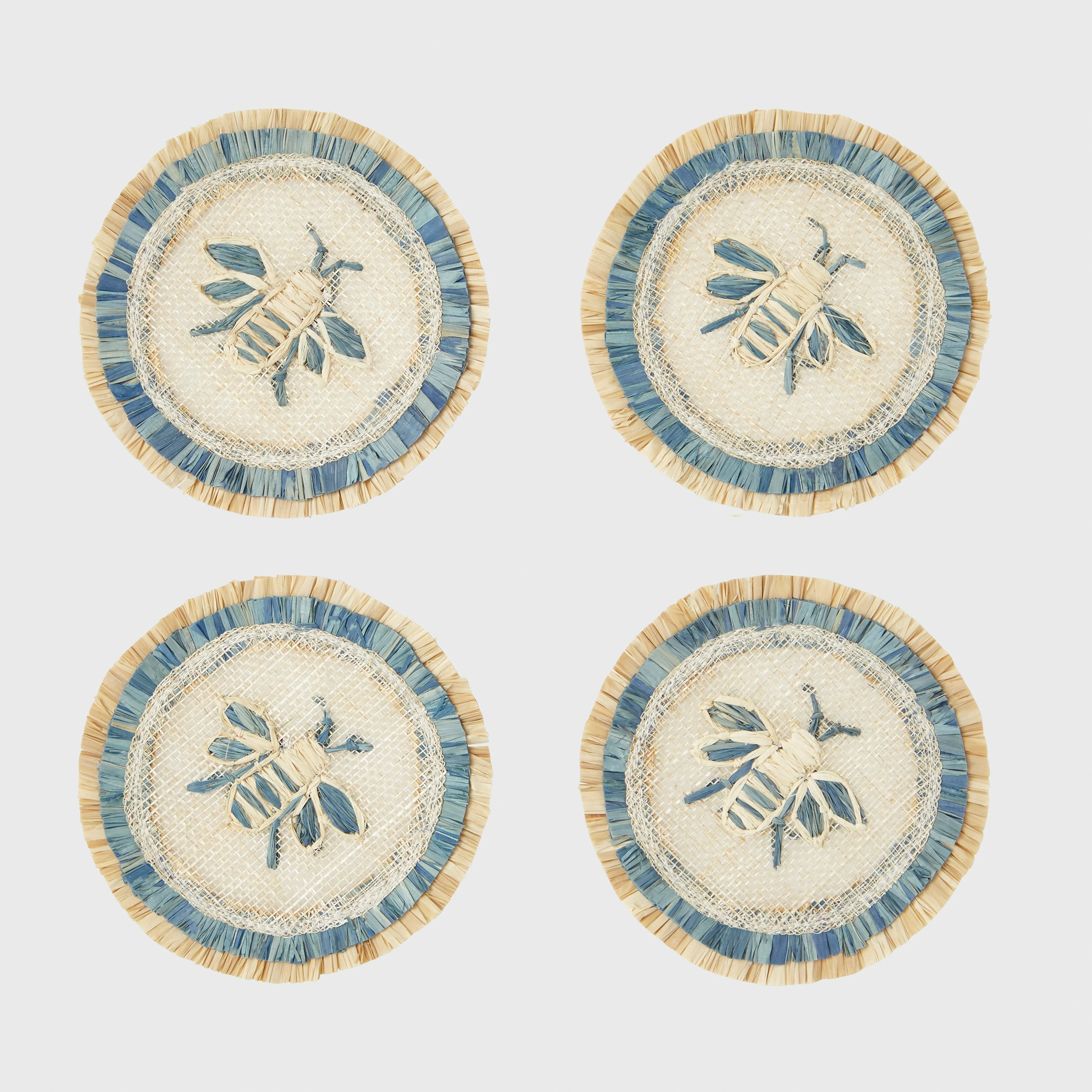 Image of Bee Straw Coasters