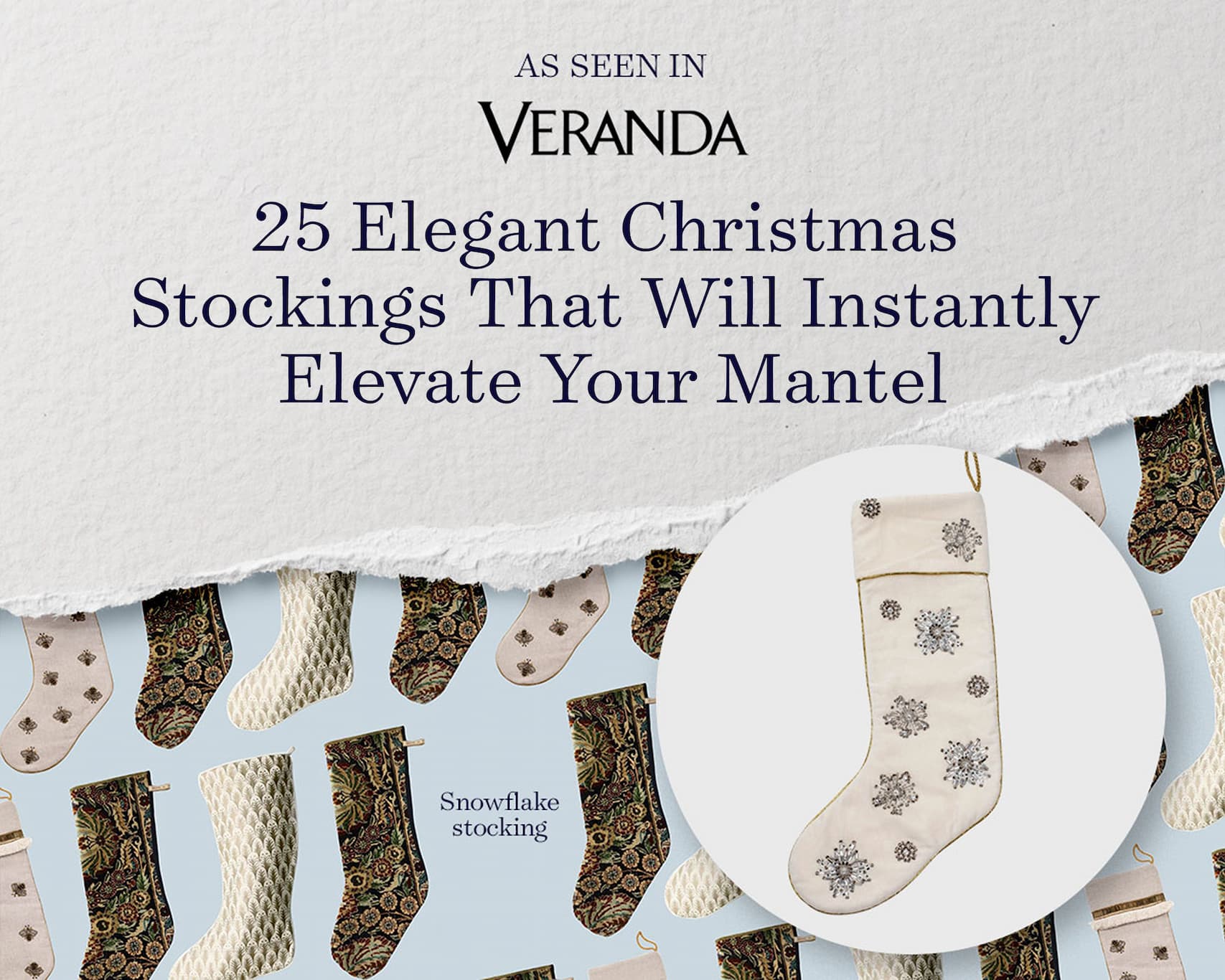 Snowflake Stocking