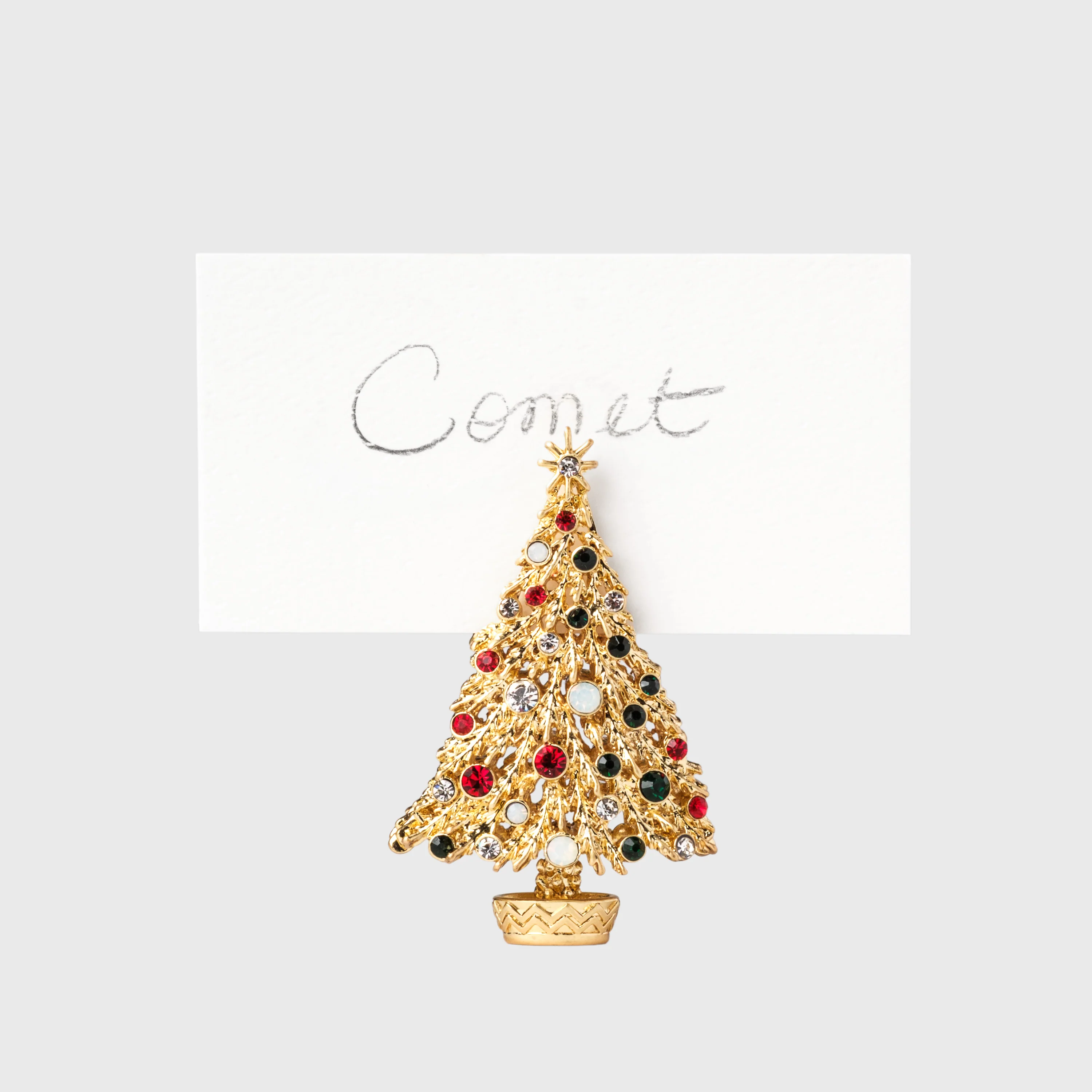 Image of Jolly Christmas Tree Placecard Holders
