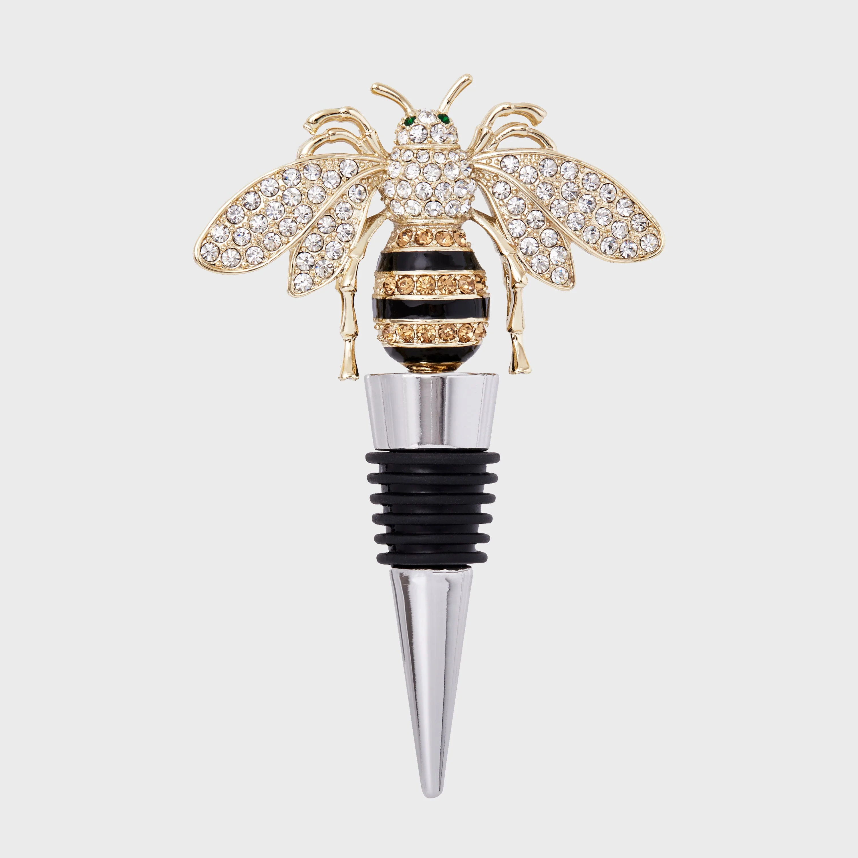 Image of Stripey bee wine stopper