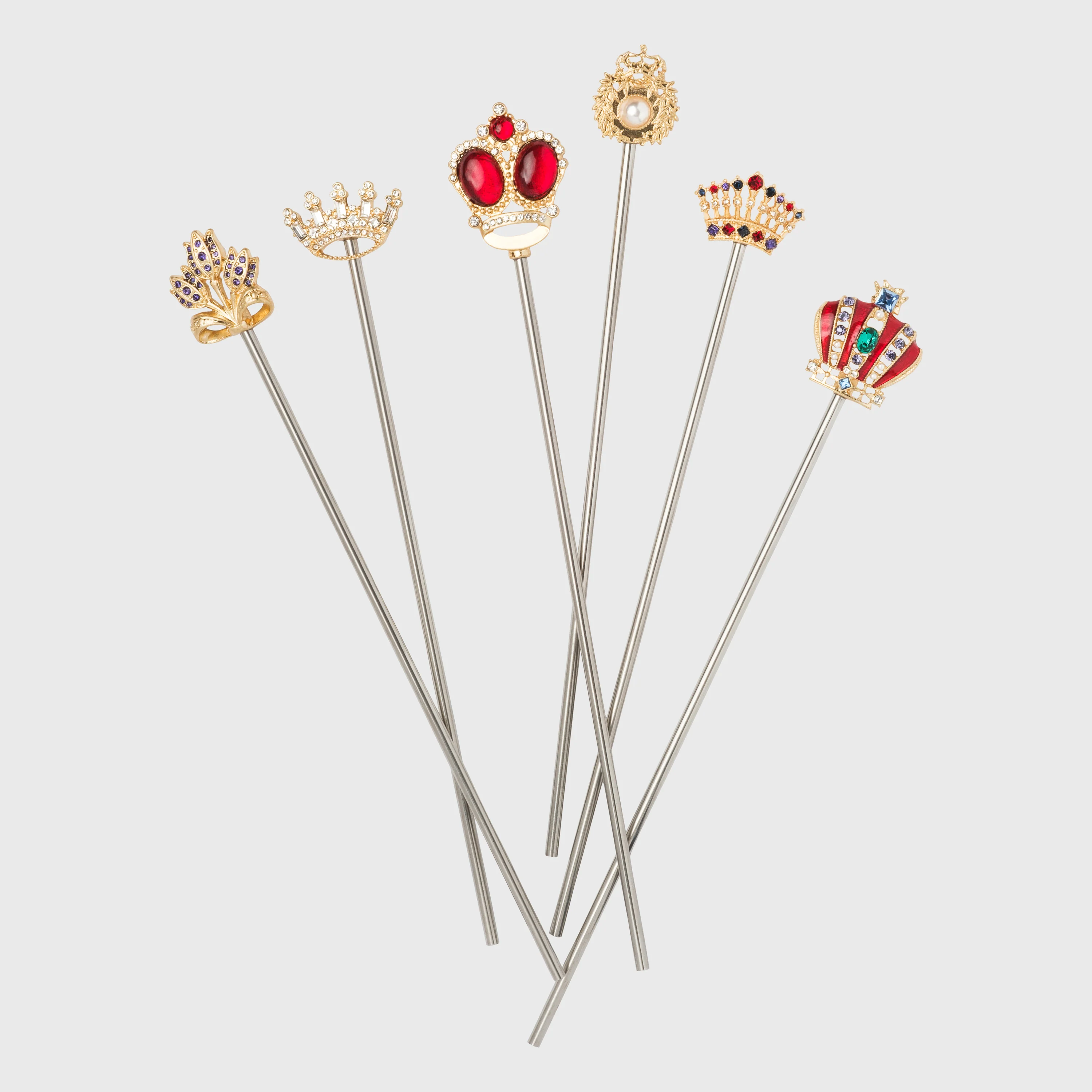 Image of Crown Swizzle Sticks