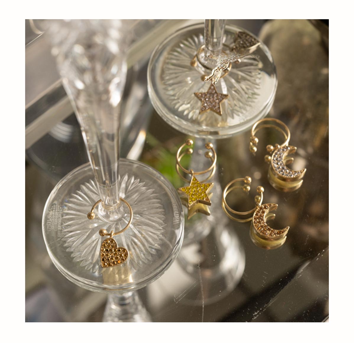 Celestial Wine Charms