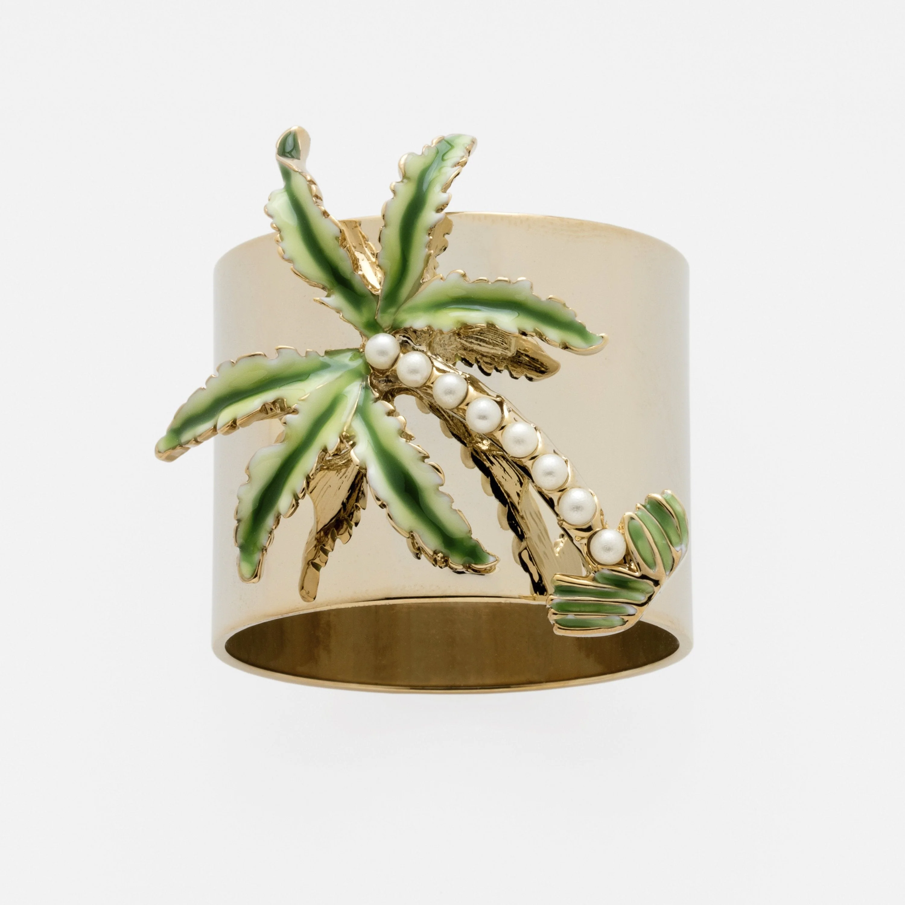 Image of Palm tree napkin rings, set of two