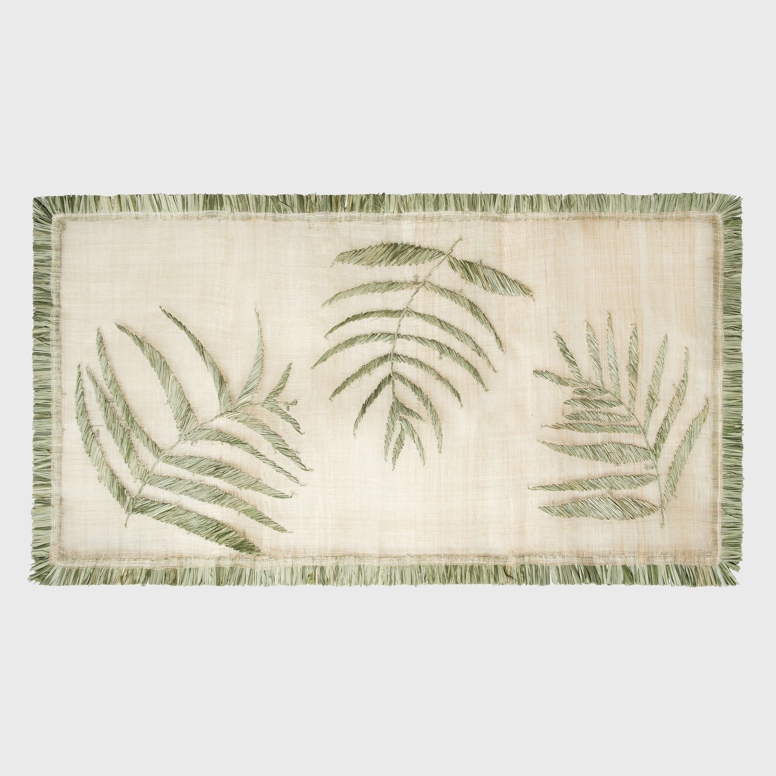 Image of Straw frond table runner