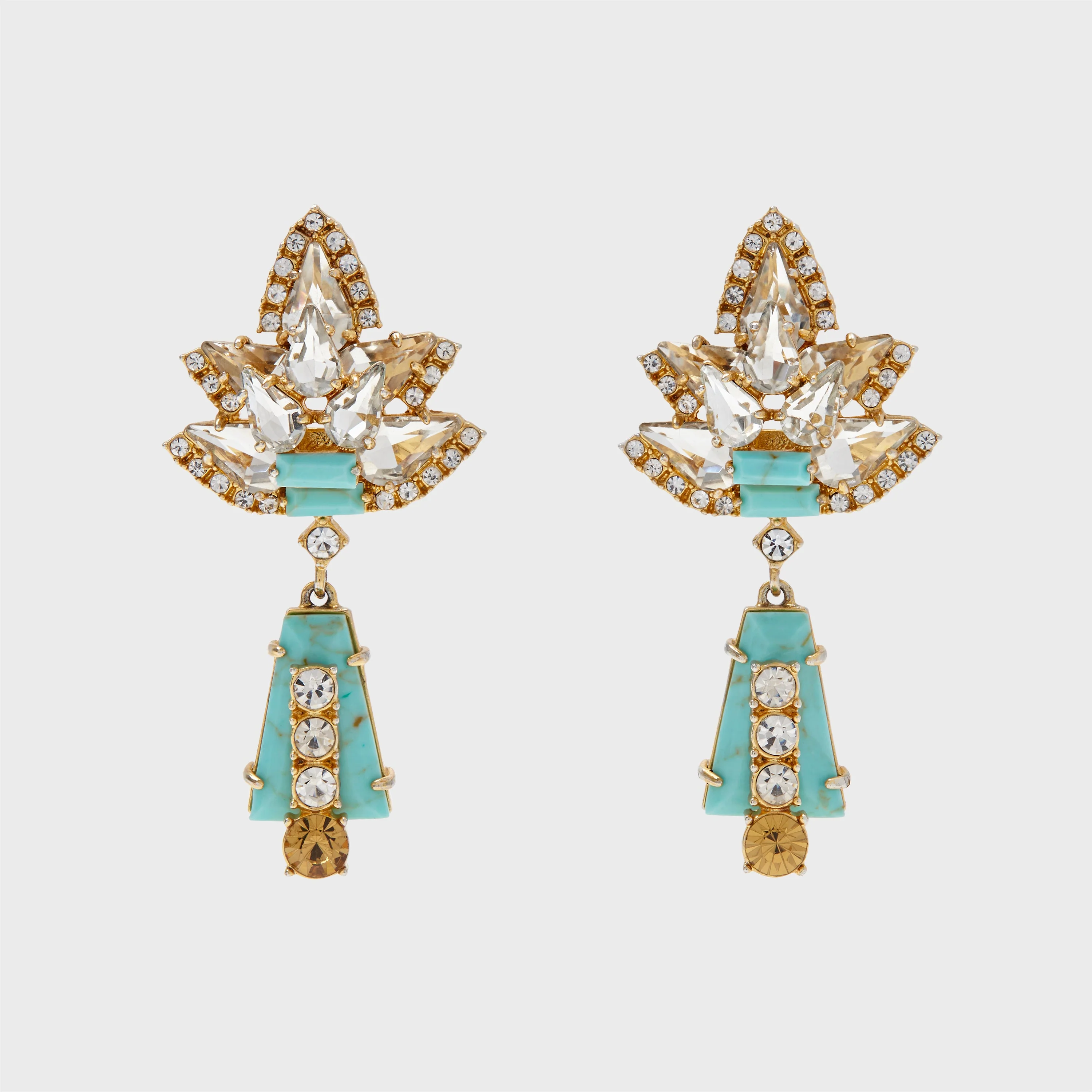 Image of Starburst earrings, turquoise