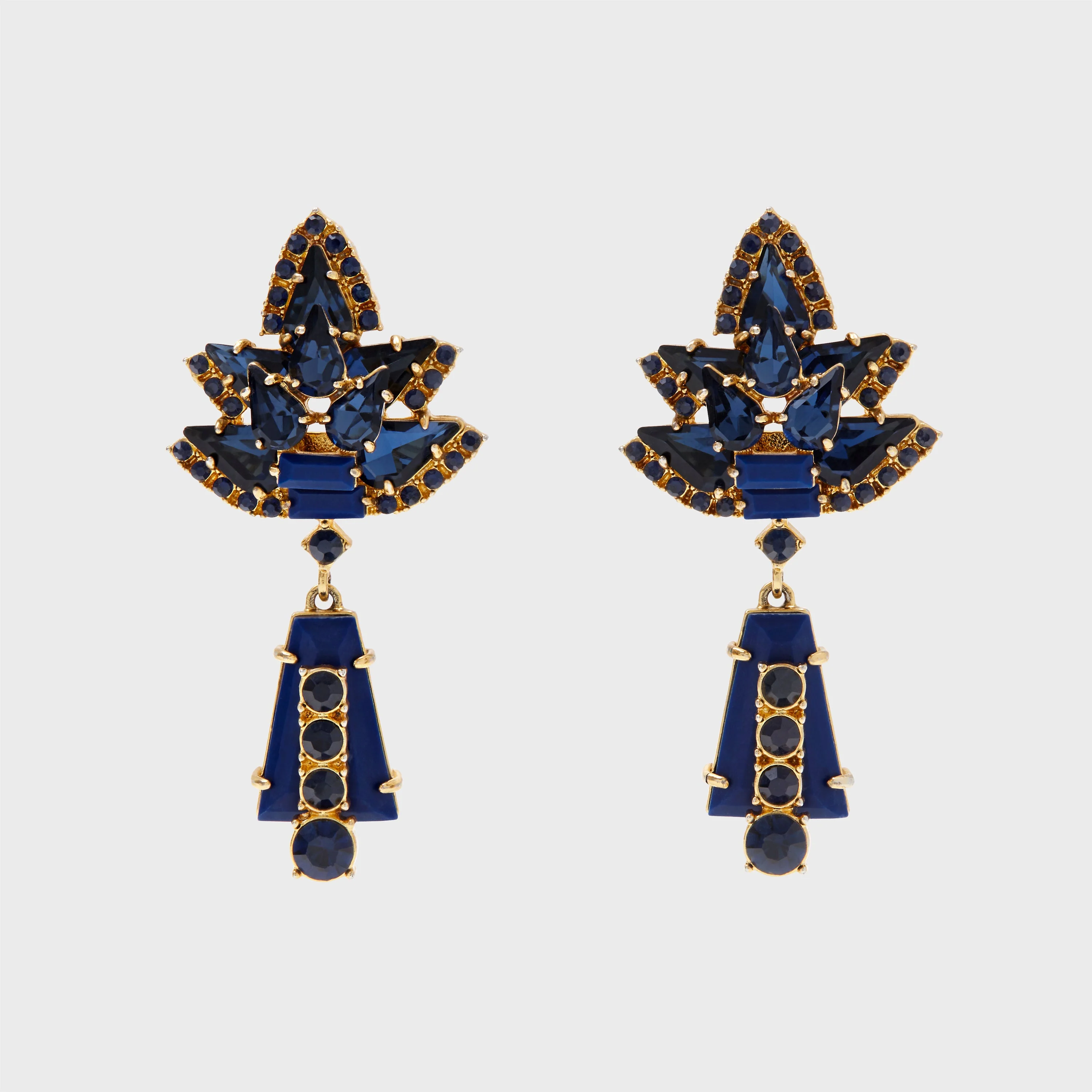 Image of Starburst earrings, lapis lazuli