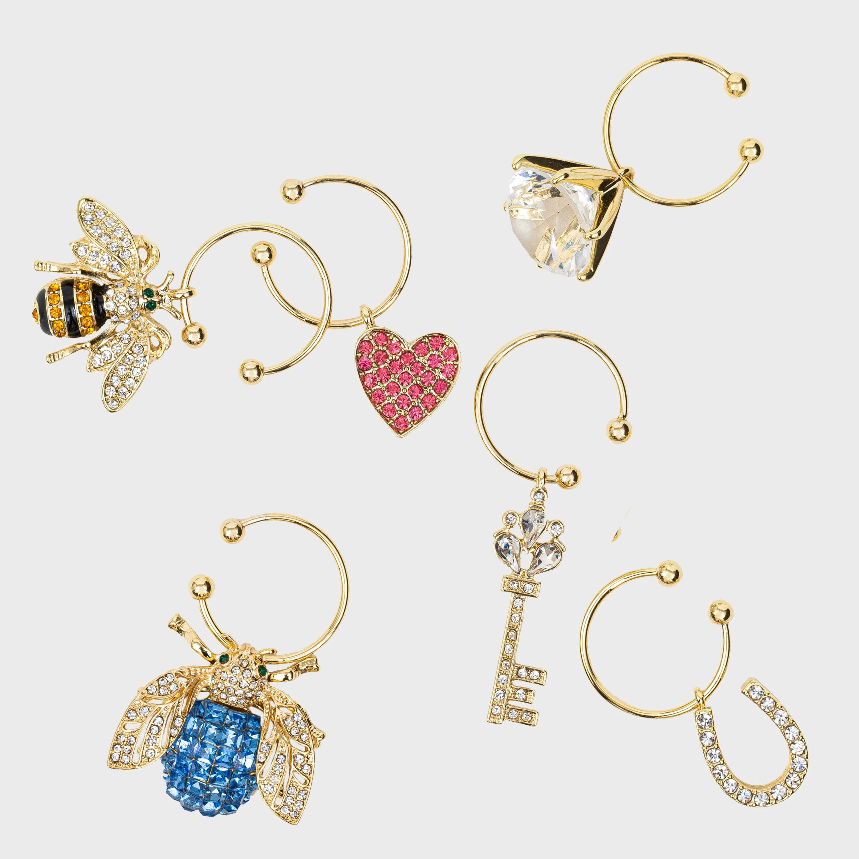 Image of Wedding wine charms