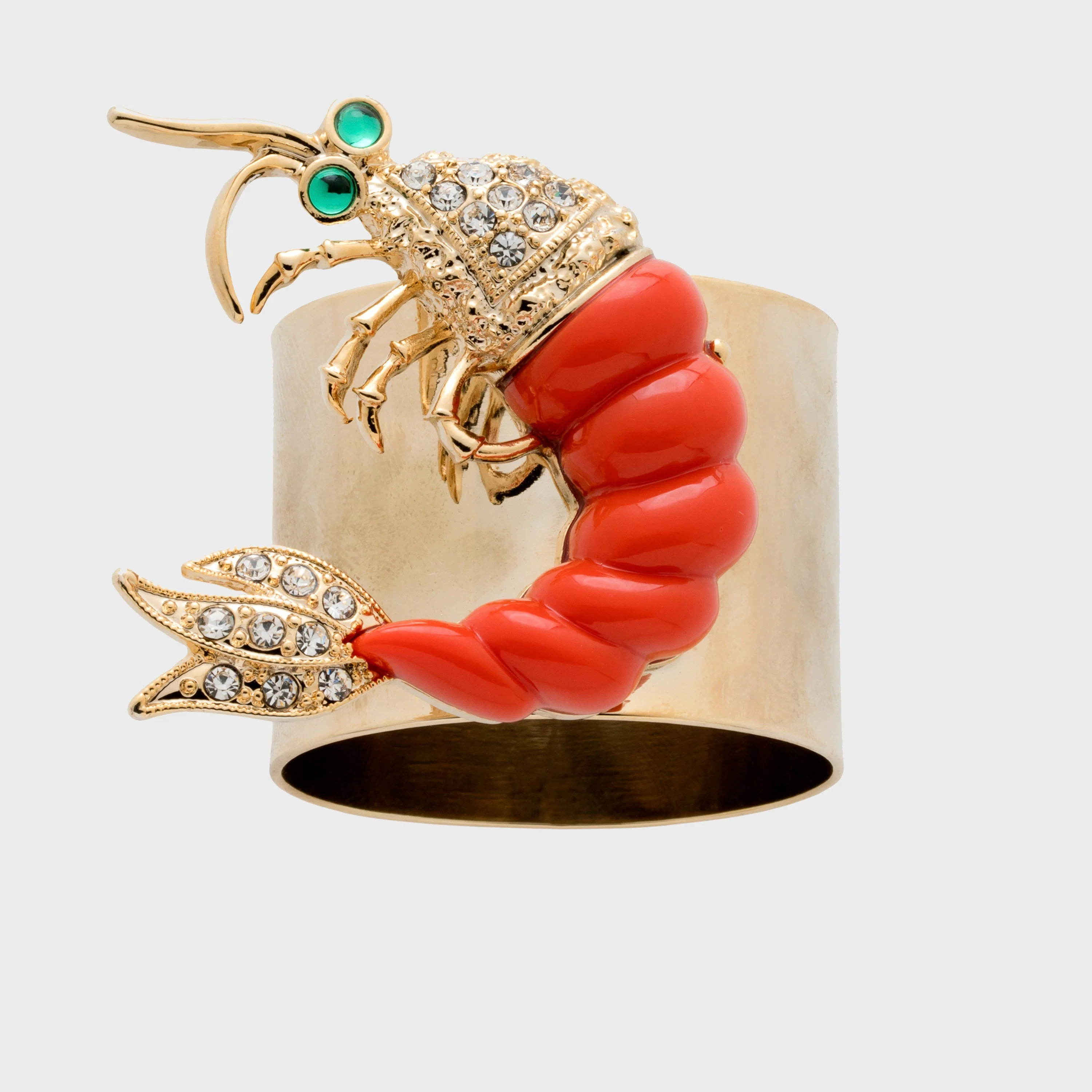 Image of Shrimp napkin rings, set of two