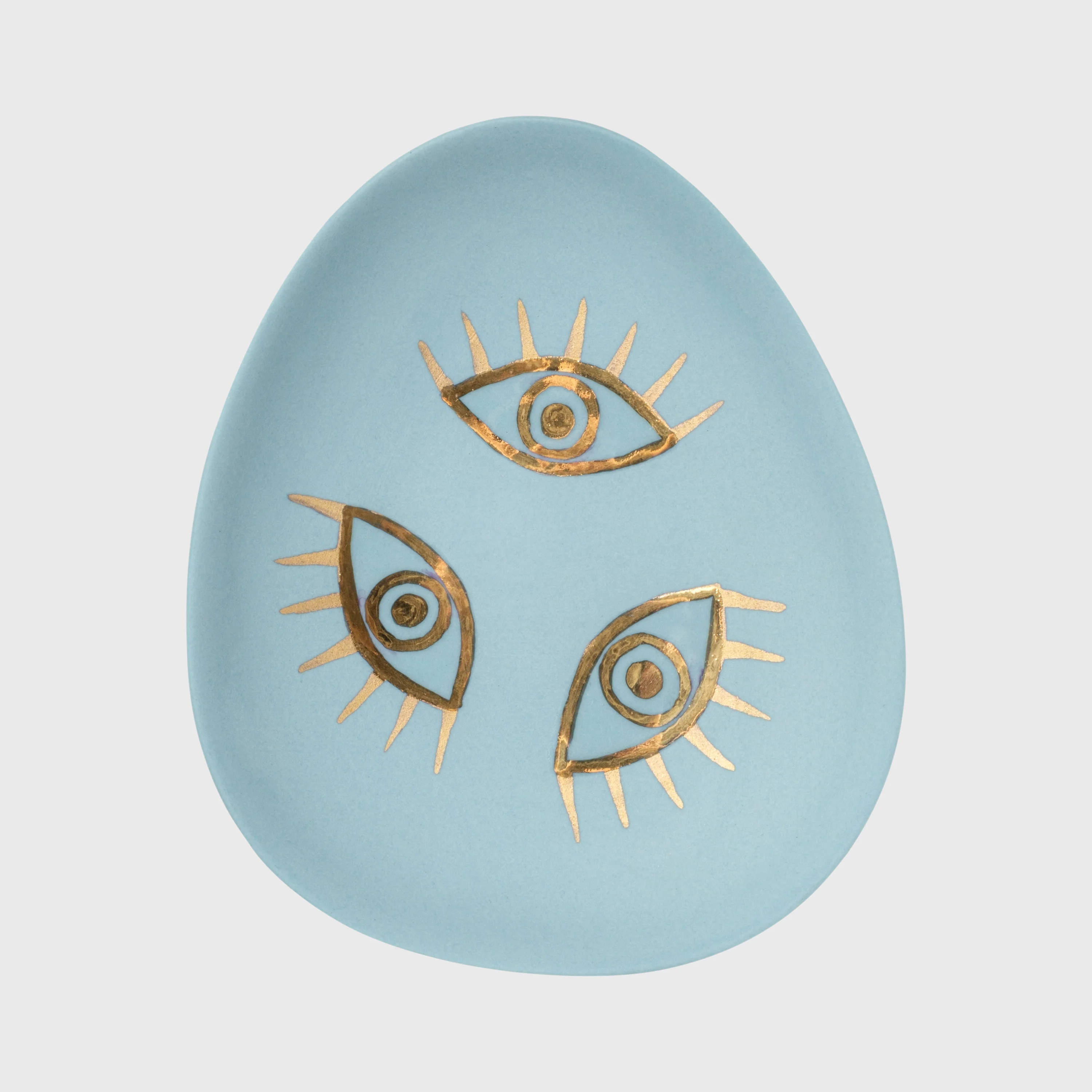 Image of Evil eye porcelain ring dish