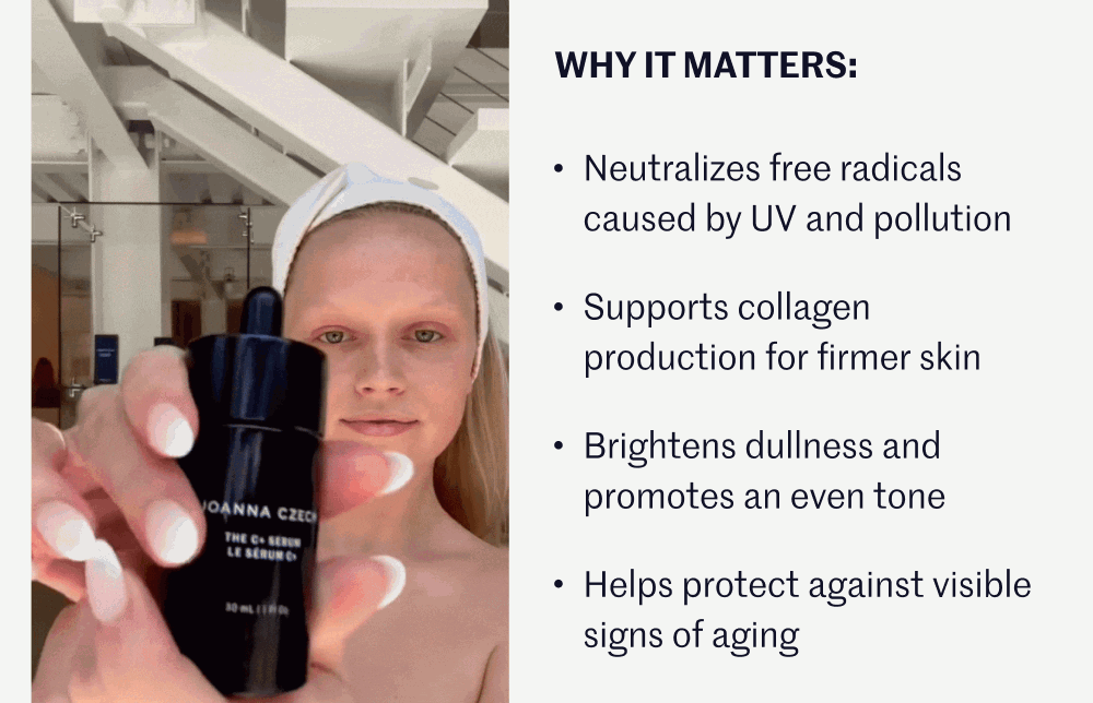 Why it matters: ✔ Neutralizes free radicals caused by UV and pollution ✔ Supports collagen production for firmer skin ✔ Brightens dullness and promotes an even tone ✔ Helps protect against visible signs of aging