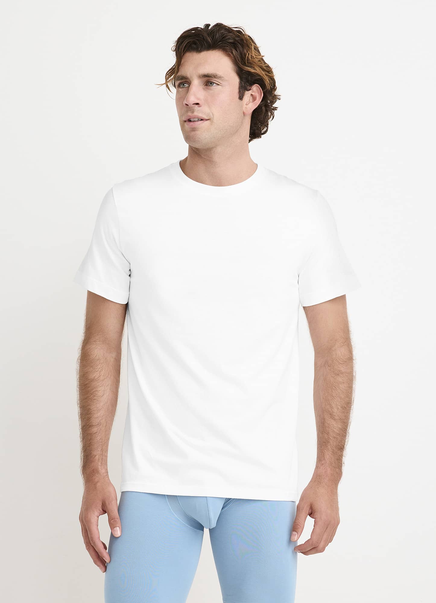 Made in America 100% Cotton Crew Neck Undershirt - 2 Pack