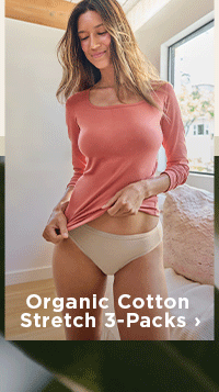 shop organic cotton stretch 3-packs