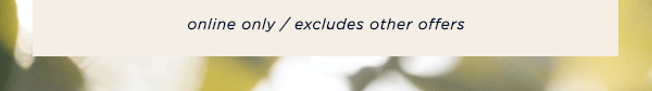 online only / excludes other offers