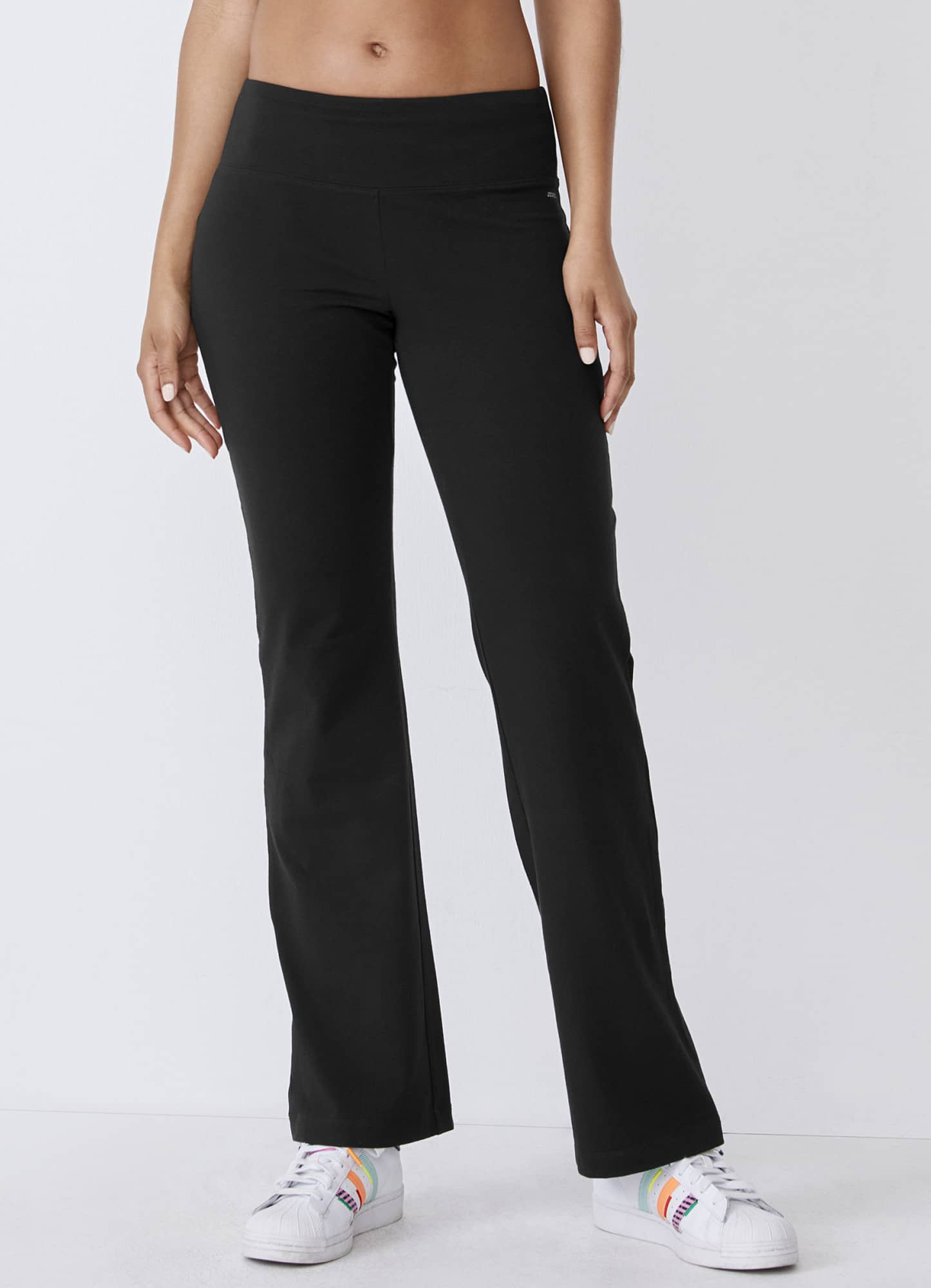 Cotton Stretch Slim Bootleg Pant