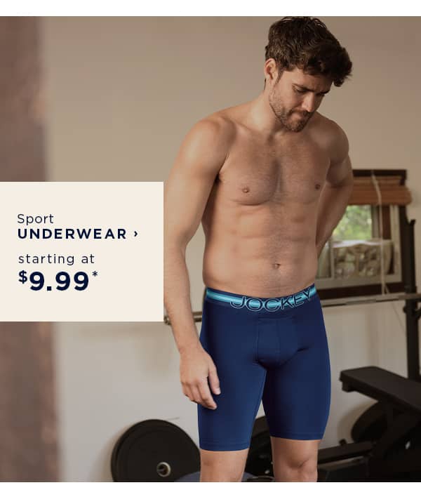 shop sport underwear starting at $9.99