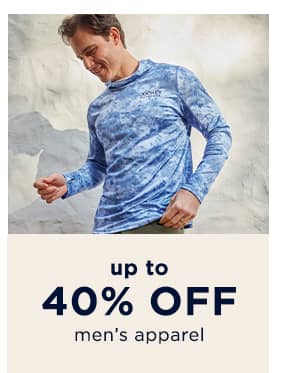 up to 50% off me's apparel