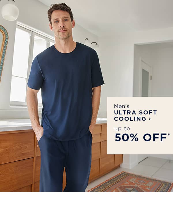 shop men's ultra soft cooling up to 50% off