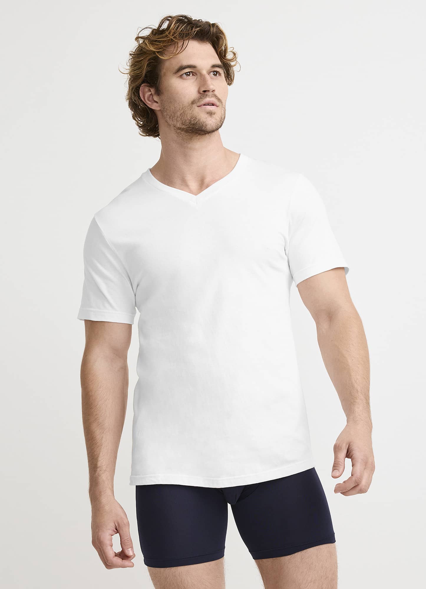 Tall Man Classic V-Neck Undershirt - 2 Pack