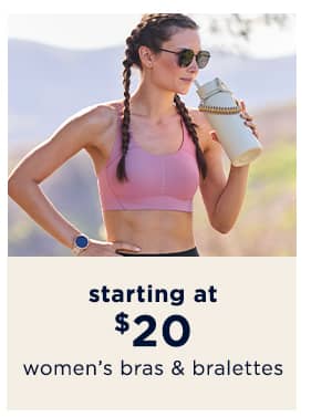 starting at $20 women's bras and bralettes