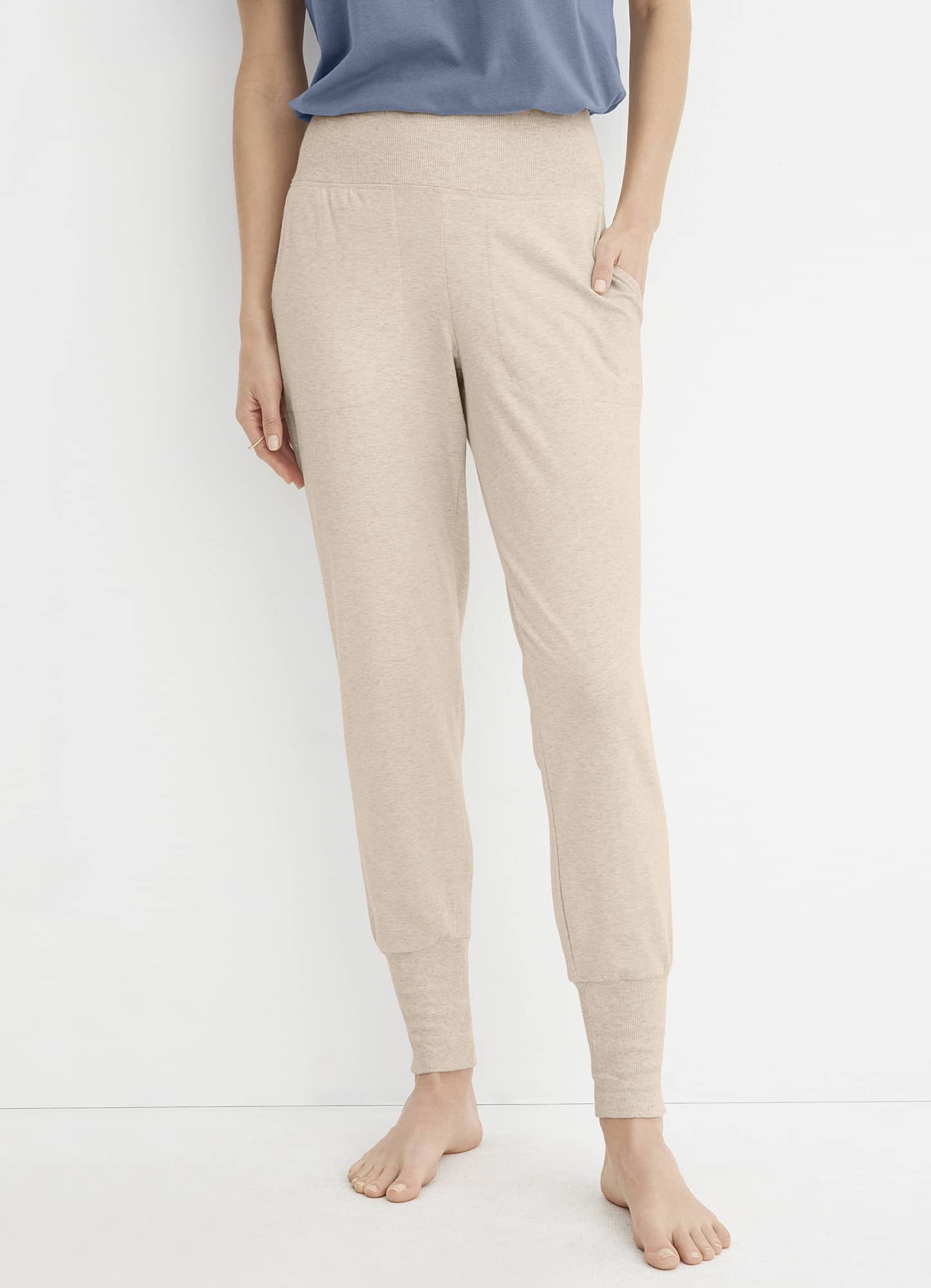 Cotton Modal Foldover Jogger