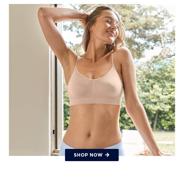 bras and bralettes banner image / shop now