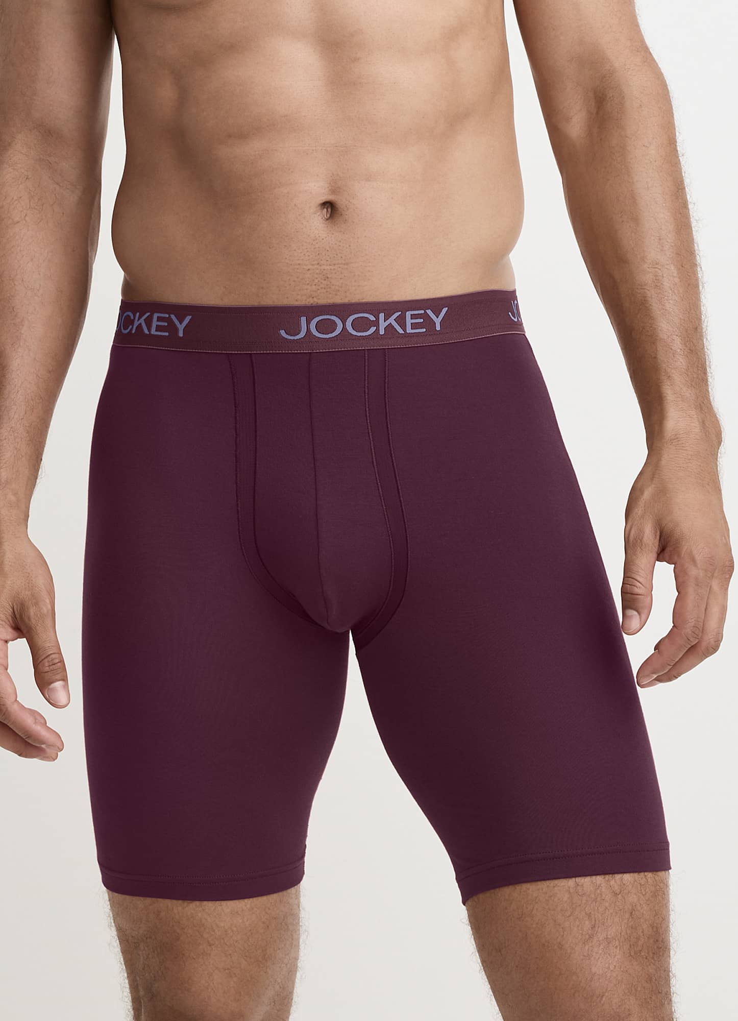 Chafe Proof Pouch Ultra Soft Modal 8.5" Long Leg Boxer Brief - 3 Pack