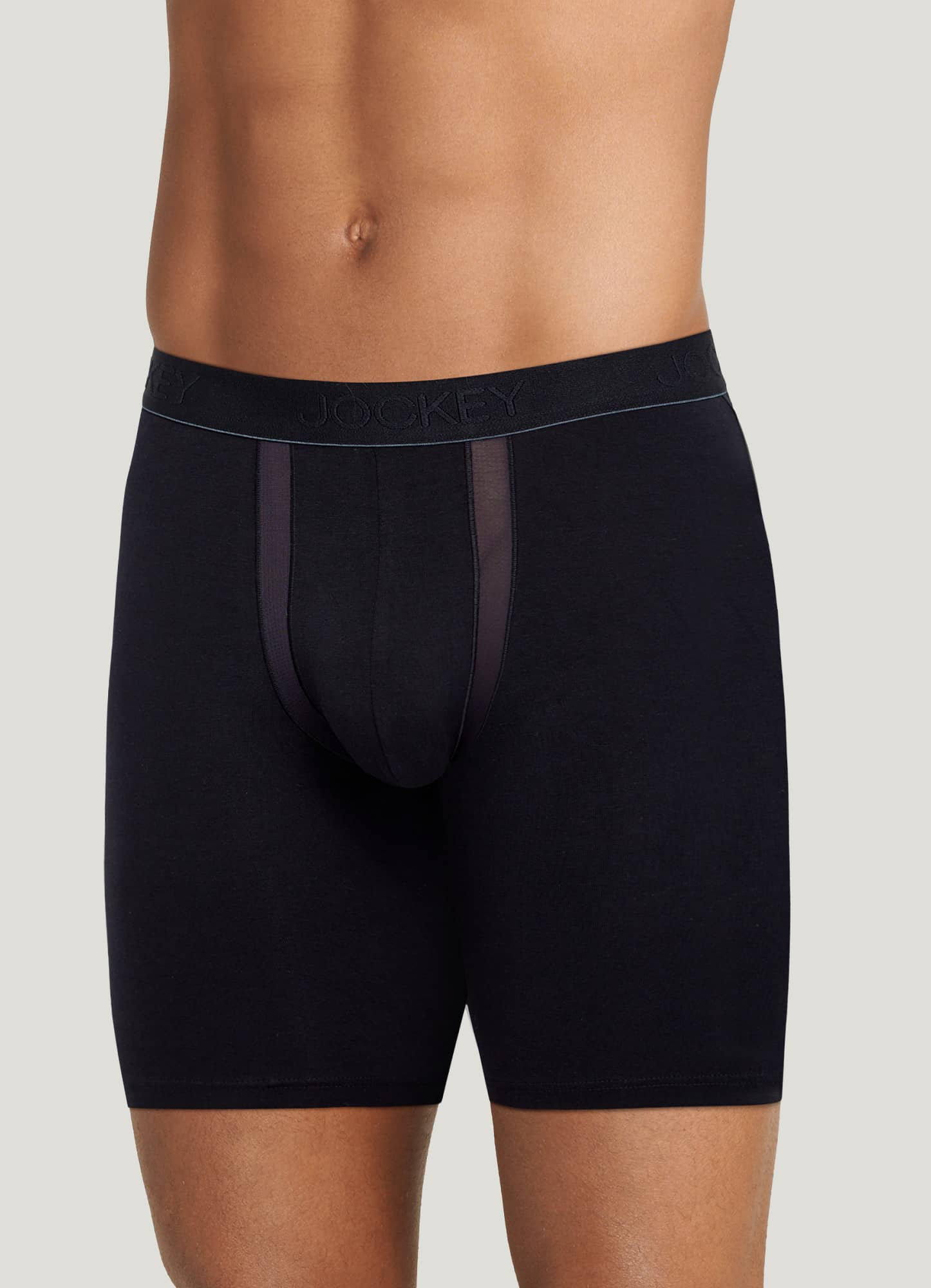 Chafe Proof Pouch Cotton Stretch 8.5" Long Leg Boxer Brief