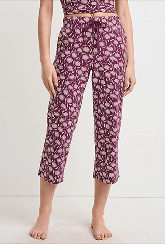 Organic Cotton Stretch Capri
