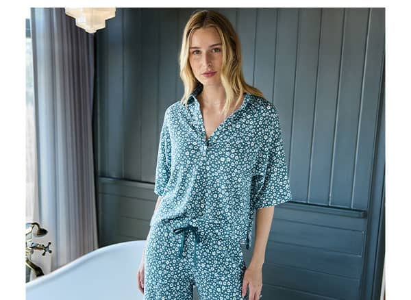 Model in sleepwear